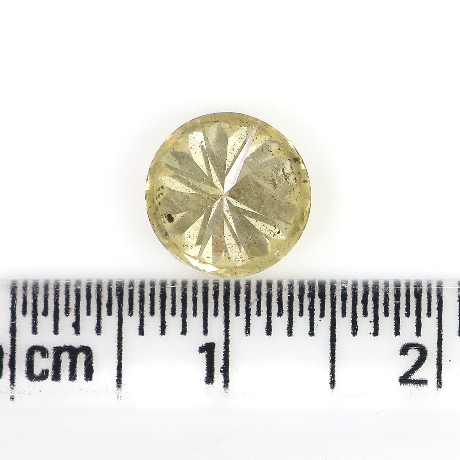 1.97 Ct Natural Loose Round Brilliant Cut Diamond Yellow Color Diamond 7.80 MM Natural Diamond Yellow Color Round Shape Diamond LQ3058