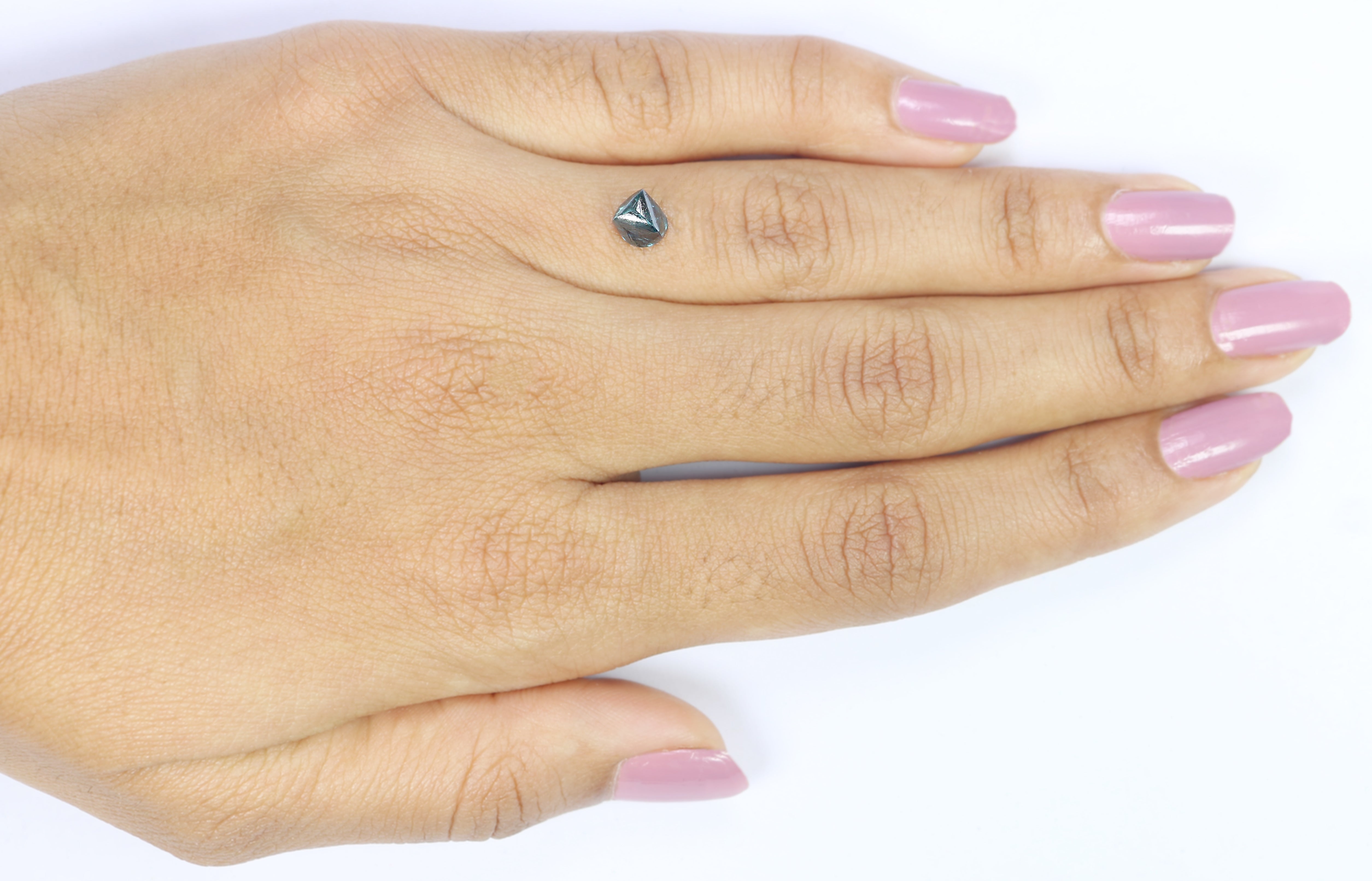 1.11 CT Natural Loose Rough Shape Diamond Blue Color Rough Cut Diamond 5.55 MM Natural Loose Blue Diamond Rough Irregular Cut Diamond L3412oose Blue Diamond Rough Crystal Diamond L3412