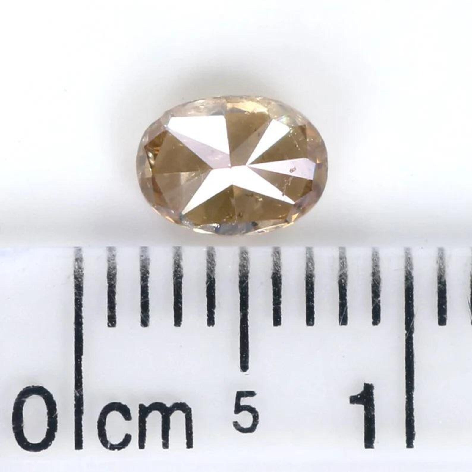 0.53 CT Natural Loose Oval Shape Diamond Brown Color Oval Cut Diamond 5.80 MM Natural Loose Brown Color Oval Brilliant Cut Diamond NQ9653