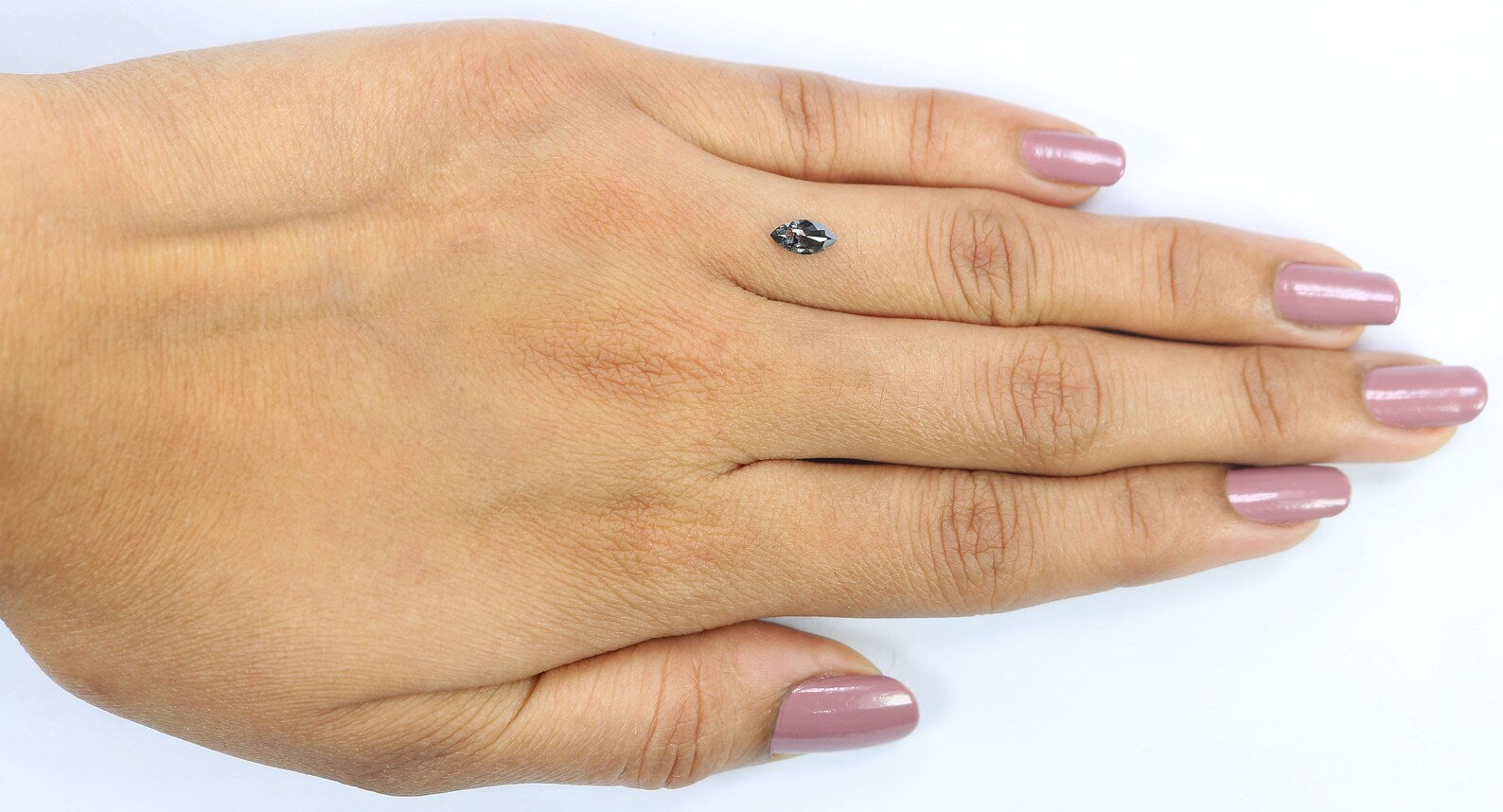 0.41 Ct Natural Loose Marquise Shape Diamond Salt And Pepper Marquise Diamond 7.00 MM Natural Black Grey Color Marquise Diamond KDN2490-1