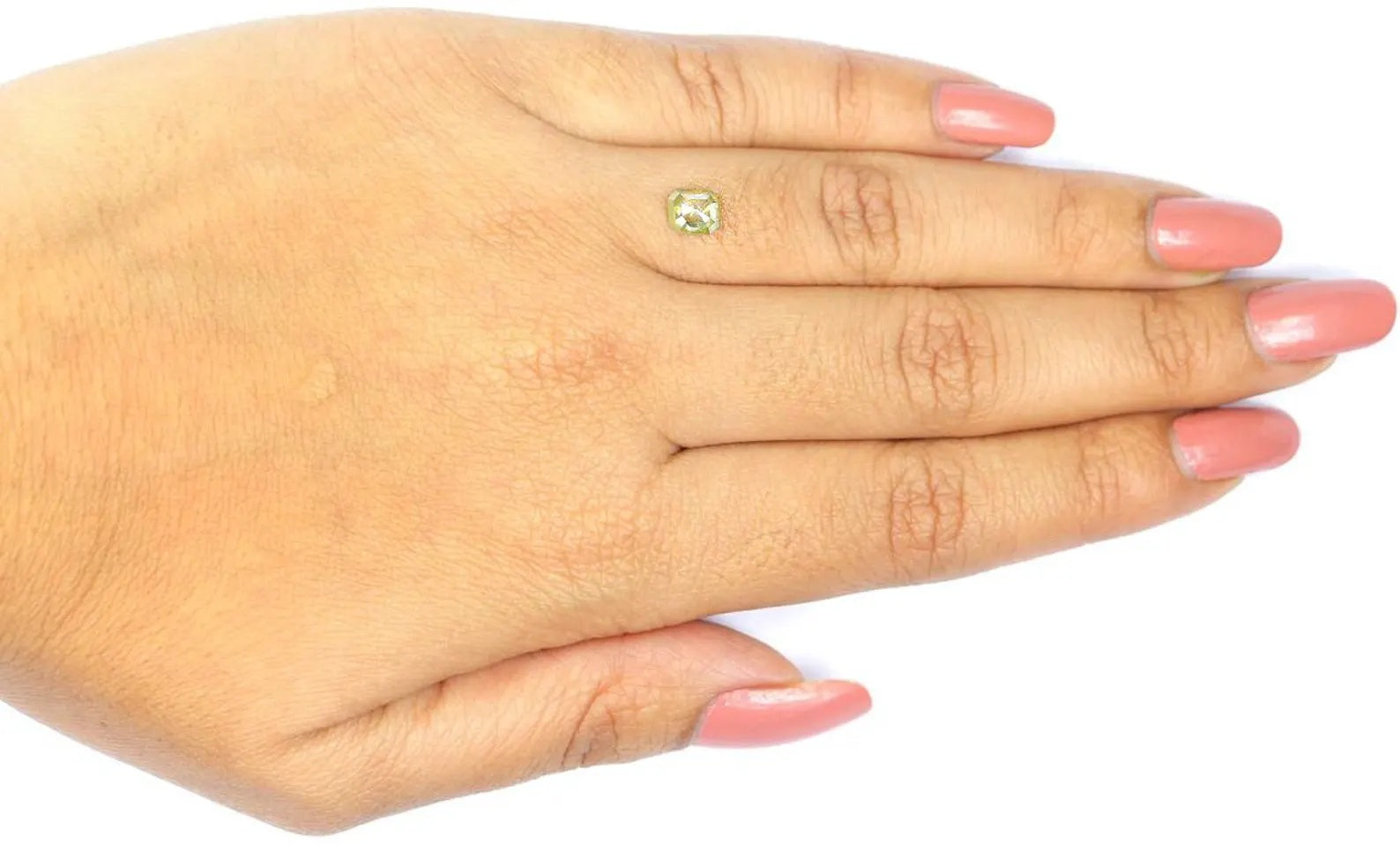 0.53 CT Natural Loose Emerald Shape Diamond Yellow Color Emerald Diamond 5.50 MM Natural Loose Yellow Color Emerald Rose Cut Diamond NQ9651