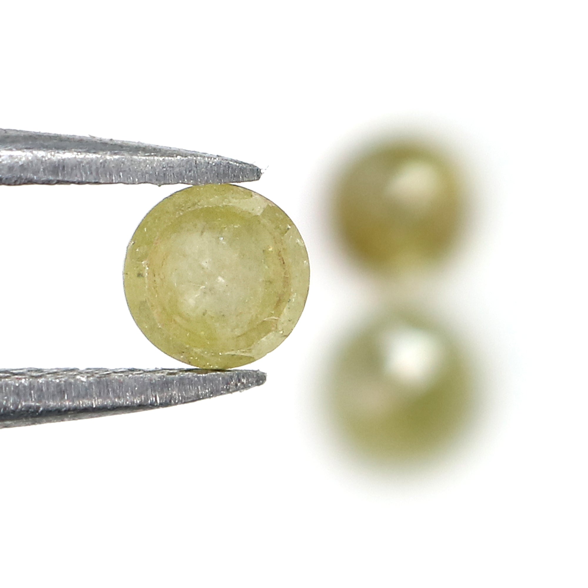 1.65 CT Natural Loose Round Rose Cut Diamond Yellow Color Round Shape Diamond 4.50 MM Natural Yellow Color Round Rose Cut Diamond LQ9211