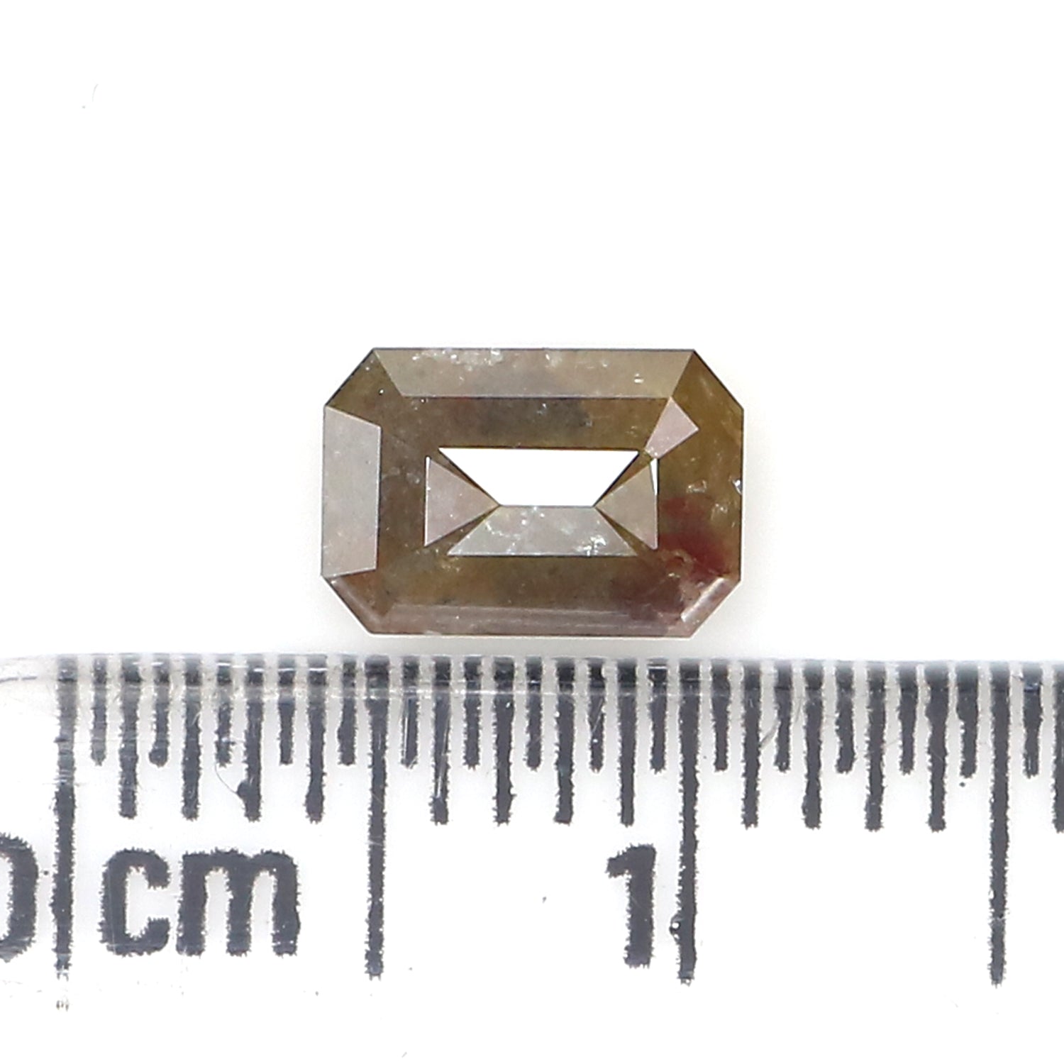 0.90 Ct Natural Loose Emerald Cut Diamond Brown Color Emerald Diamond 6.75 MM Natural Loose Diamond Brown Color Emerald Cut Diamond LQ352