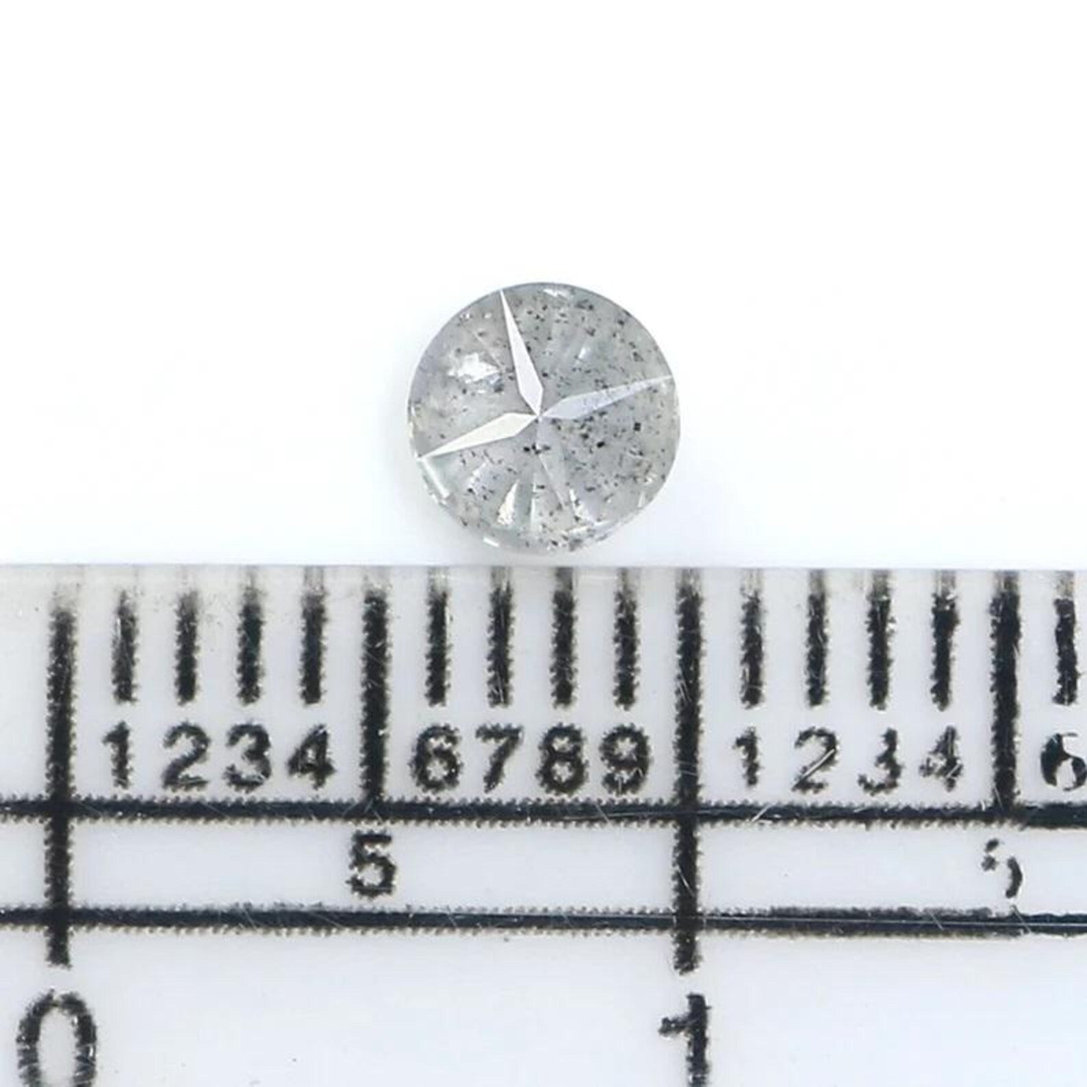 0.34 CT Natural Loose Round Cut Diamond Salt And Pepper Round Diamond 4.40 MM Natural Diamond Grey Color Round Brilliant Cut Diamond NQ8660