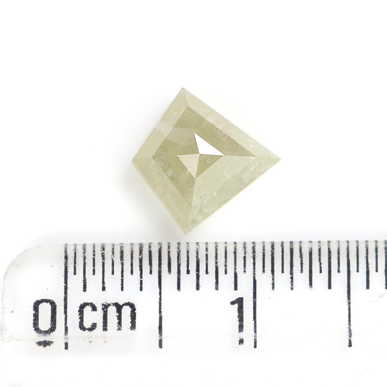 1.27 CT Natural Loose Kite Shape Diamond Grey Color Kite Cut Diamond 8.00 MM Natural Loose Diamond Grey Color Kite Rose Cut Diamond N8418