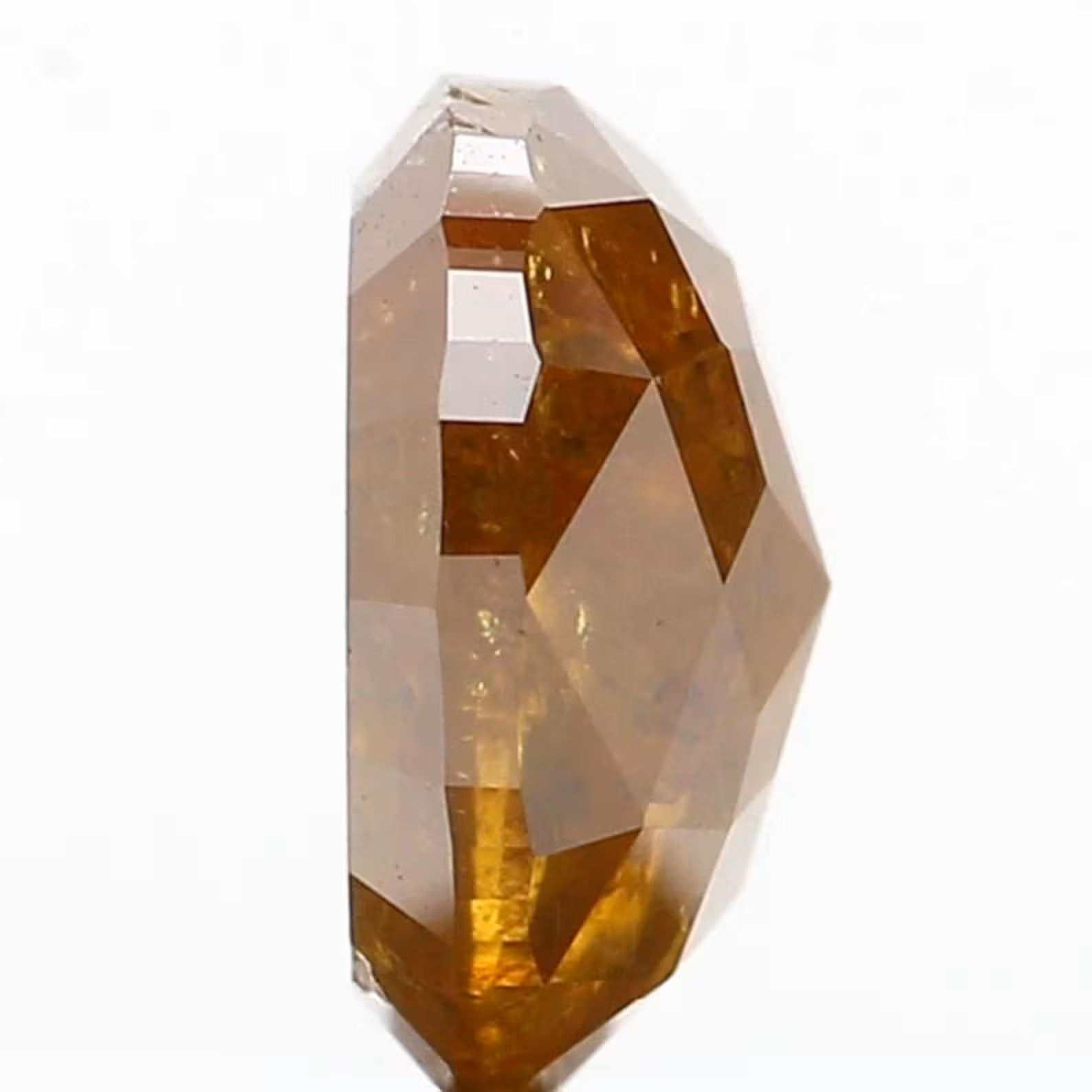 1.26 CT Natural Loose Oval Shape Diamond Brown Color Oval Cut Diamond 6.95 MM Natural Loose Brown Color Diamond Oval Rose Cut Diamond NQ990