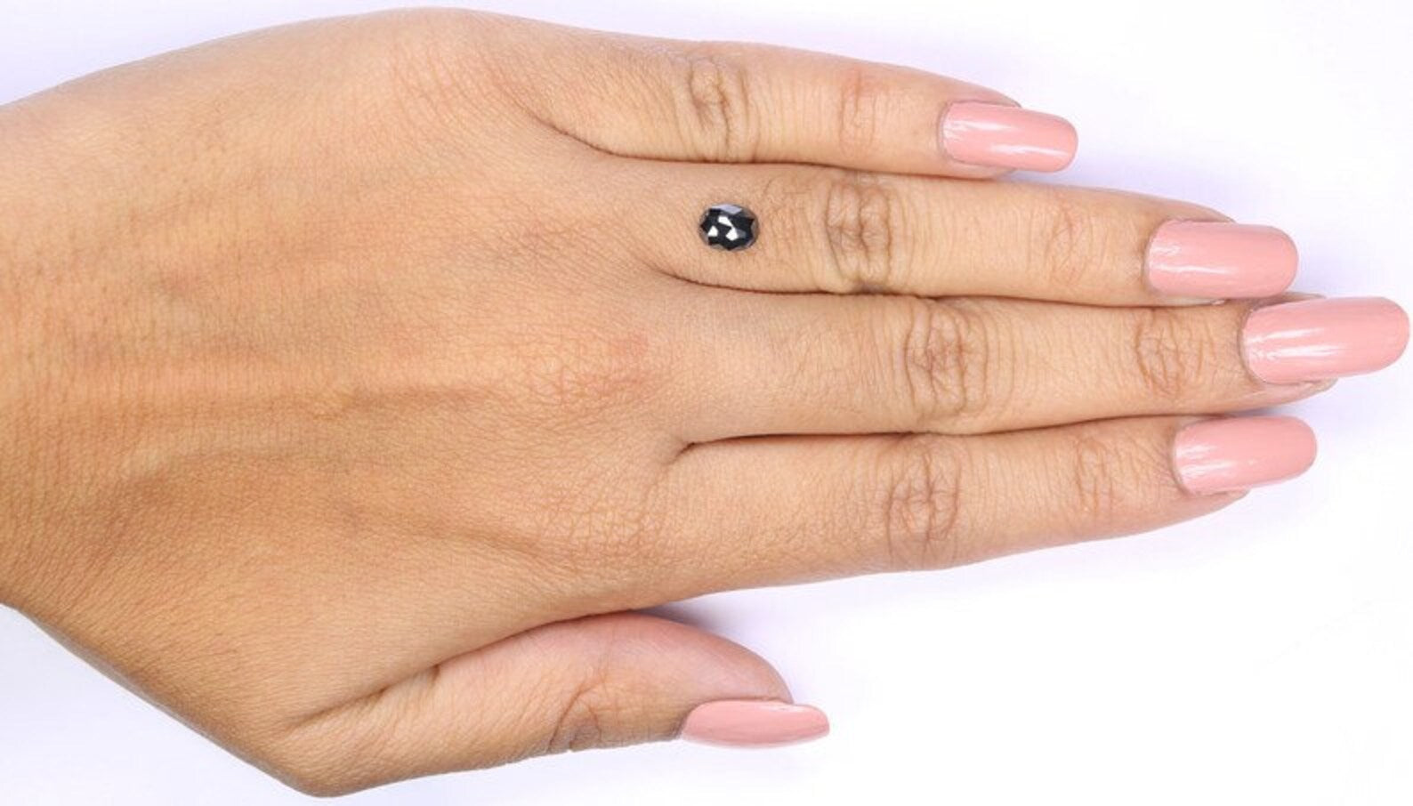 0.84 CT Natural Loose Oval Shape Diamond Black Color Oval Cut Diamond 6.55 MM Natural Loose Diamond Black Oval Shape Rose Cut Diamond QN1977