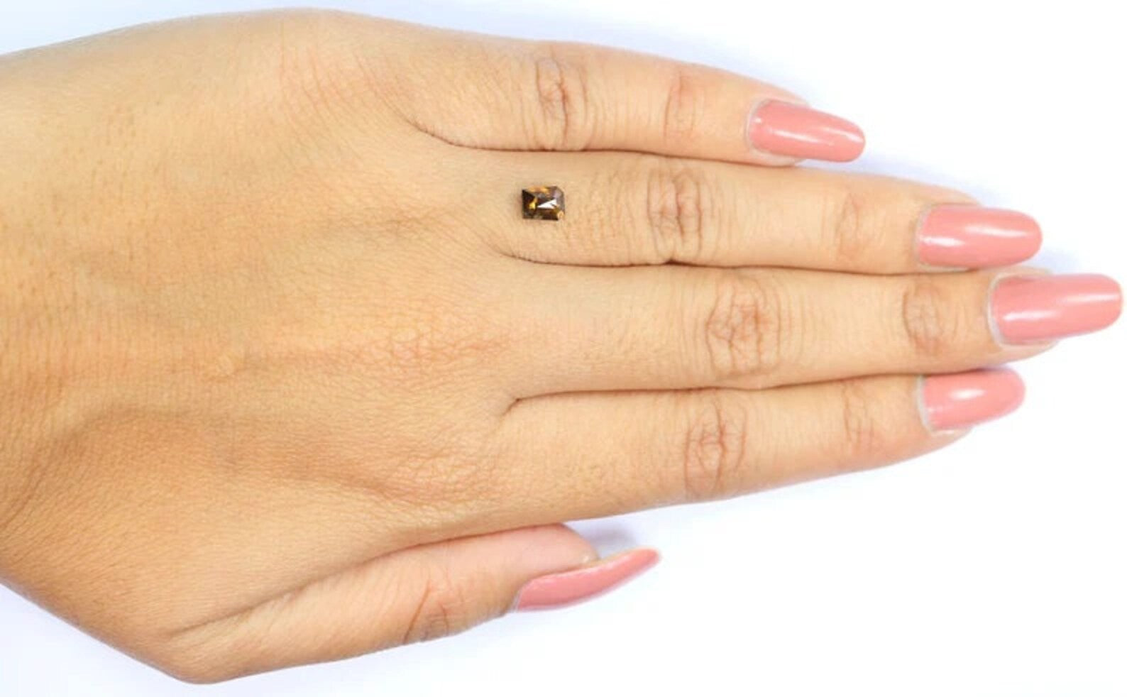 0.72 CT Natural Loose Coffin Shape Diamond Brown Color Coffin Diamond 5.20 MM Natural Diamond Brown Color Coffin Rose Cut Diamond NQ7579