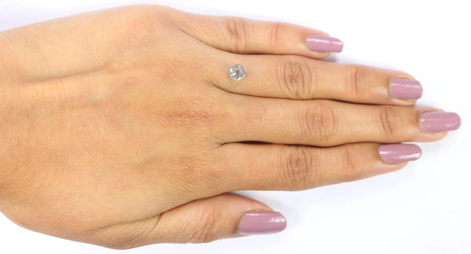 1.16 CT Natural Loose Rough Shape Diamond Salt And Pepper Rough Diamond 6.05 MM Natural Black Grey Color Irregular Cut Rough Diamond QN2523
