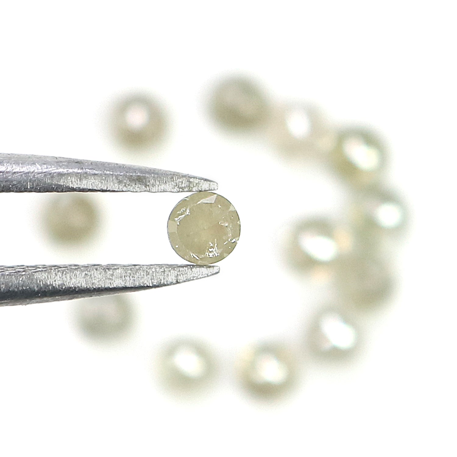 1.48 CT Natural Loose Round Rose Cut Diamond Grey Color Round Shape Diamond 2.70 MM Natural Loose Grey Color Round Rose Cut Diamond KQ185