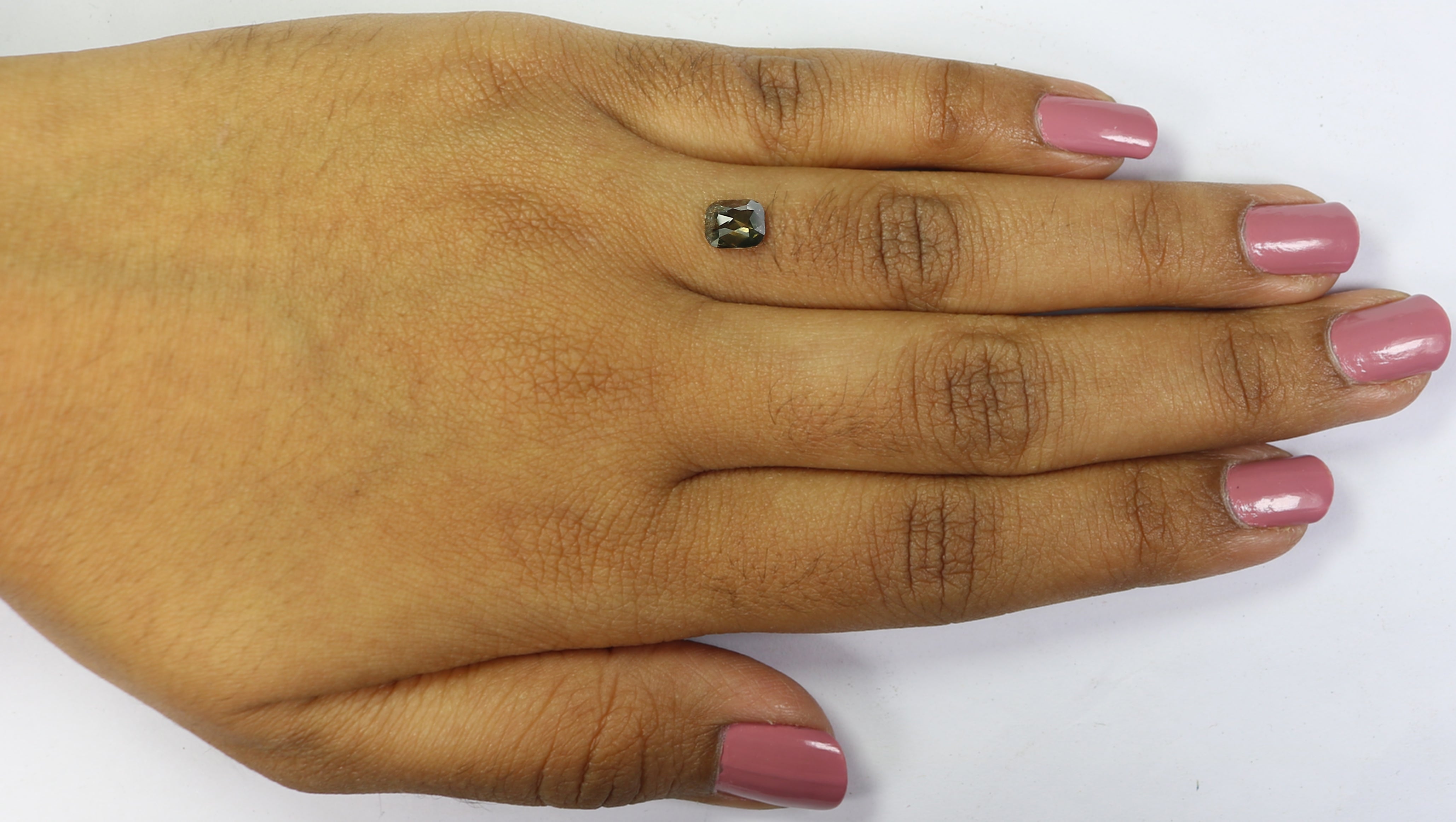 0.85 Ct Natural Loose Cushion Cut Diamond Brown Cushion Diamond 6.20 MM Natural Loose Diamond Brown Color Cushion Rose Cut Diamond QL390