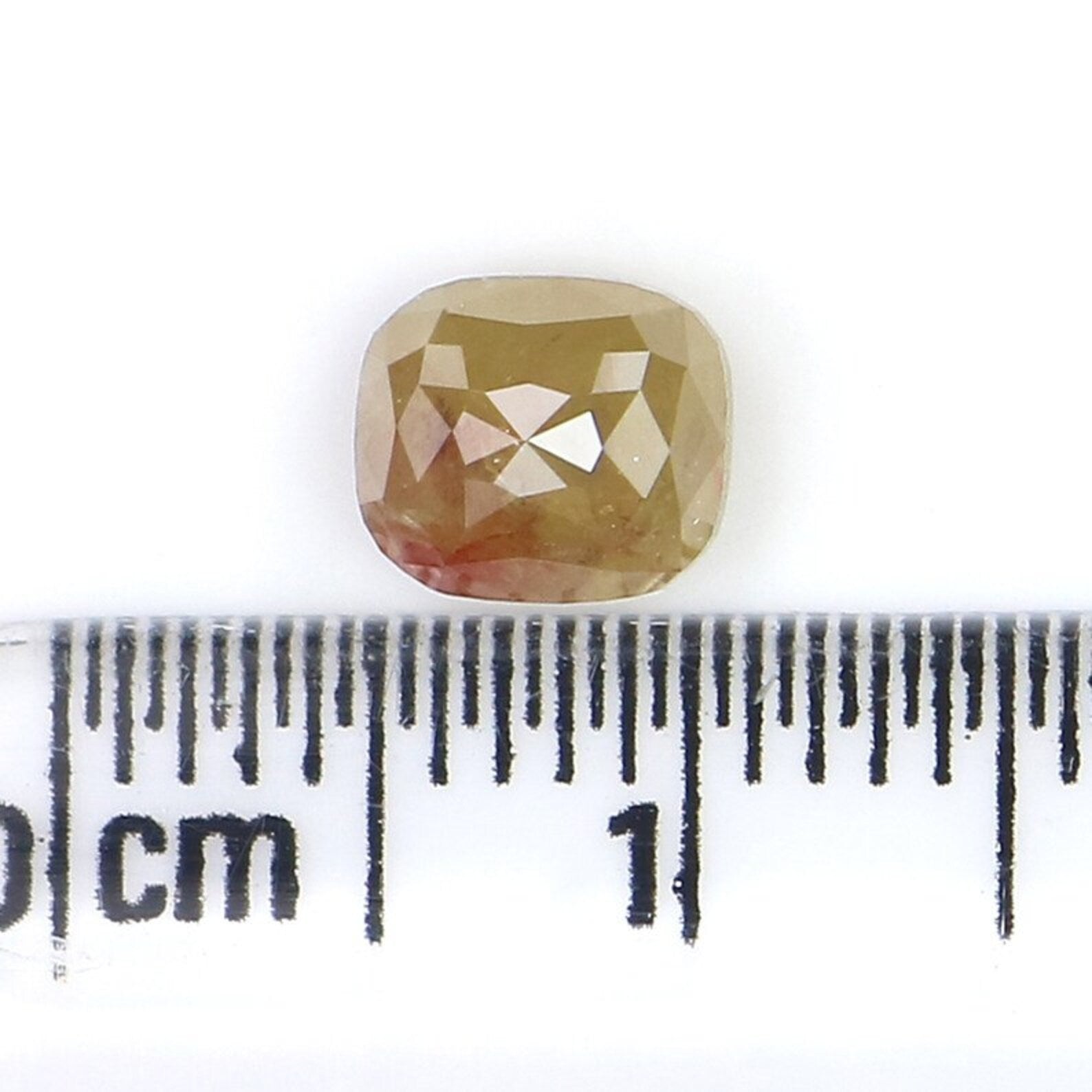 1.18 CT Natural Loose Cushion Shape Diamond Green Brown Color Diamond 5.95 MM Natural Loose Diamond Cushion Shape Rose Cut Diamond NQ8049