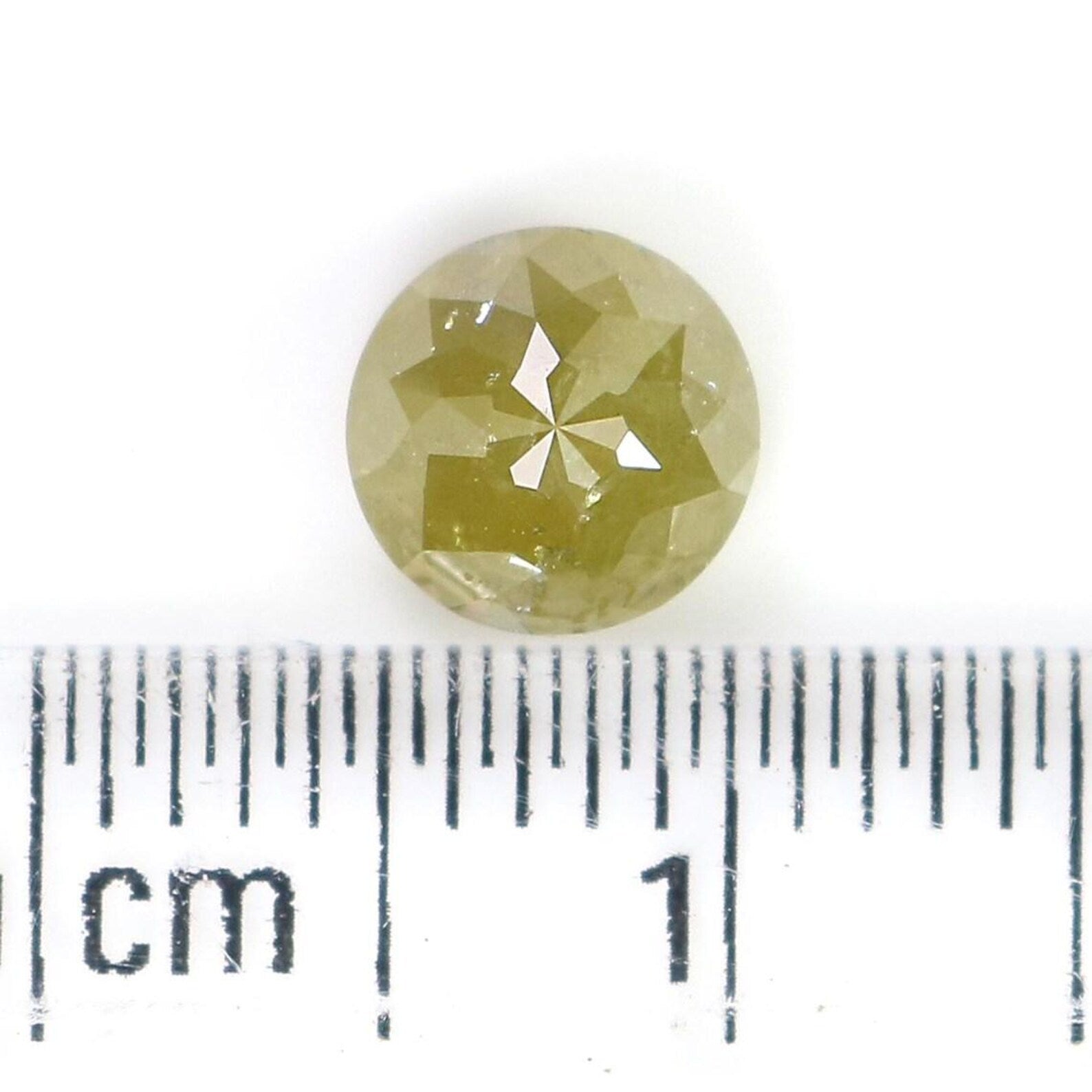 1.12 CT Natural Loose Round Rose Cut Diamond Yellow Color Round Shape Diamond 5.90 MM Natural Yellow Color Round Rose Cut Diamond NQ763
