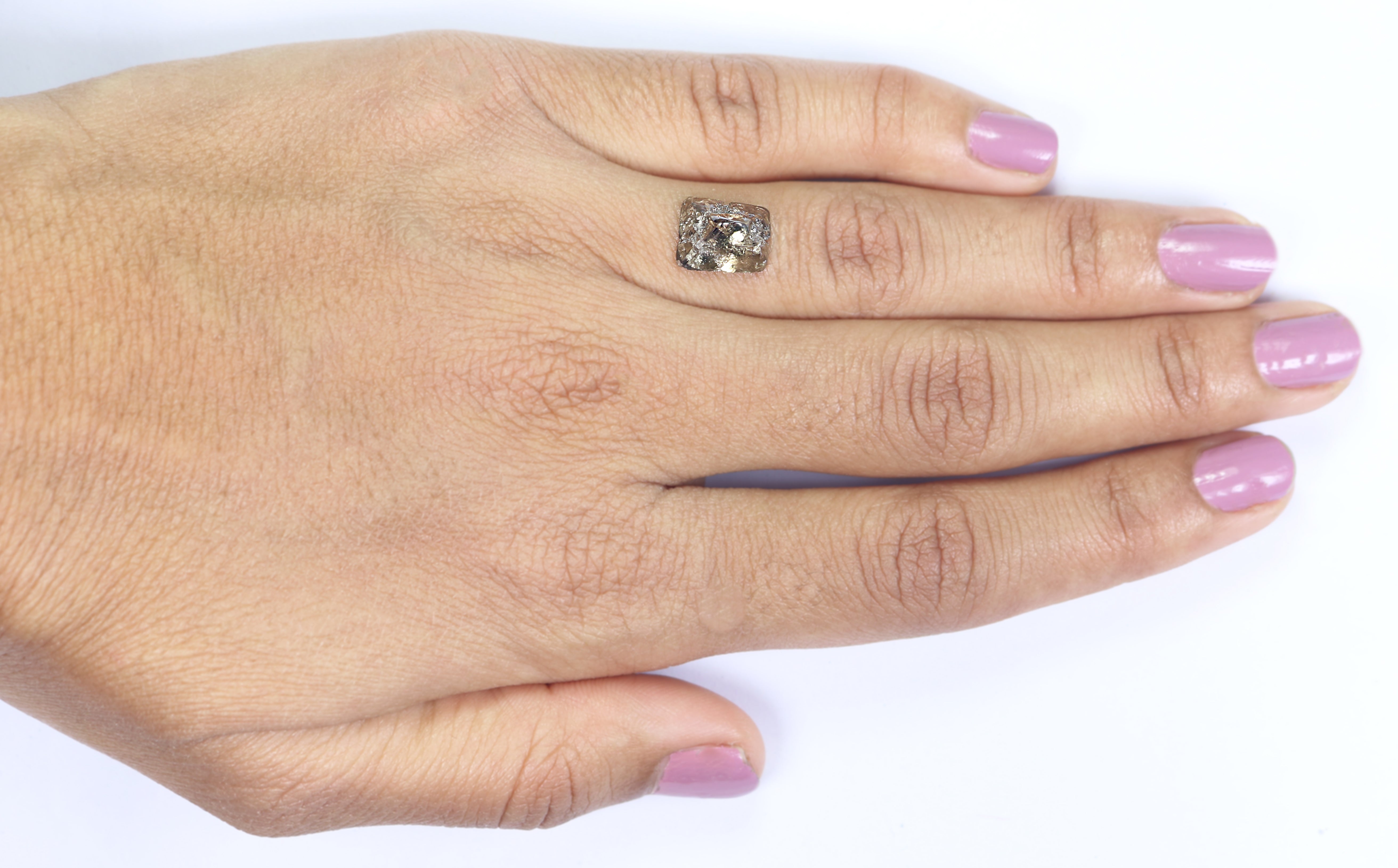 2.81 CT Natural Loose Rough Shape Diamond Brown Color Rough Cut Diamond 9.55 MM Natural Loose Brown Color Rough Irregular Cut Diamond N145