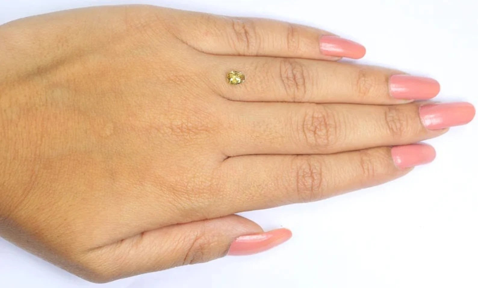 0.61 CT Natural Loose Pear Shape Diamond Yellow Color Pear Cut Diamond 6.00 MM Natural Loose Diamond Brown Color Pear Rose Cut Diamond NQ127