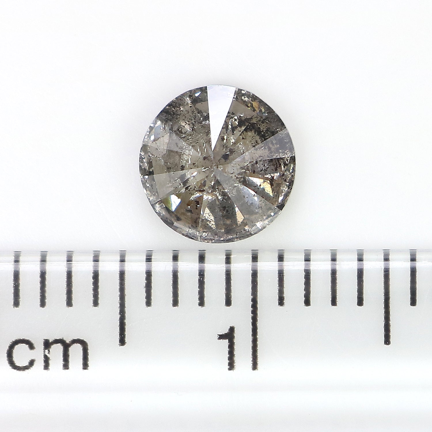 0.82 CT Natural Loose Round Shape Diamond Salt And Pepper Round Cut Diamond 6.00 MM Natural Loose Diamond Round Brilliant Cut Diamond LQ605