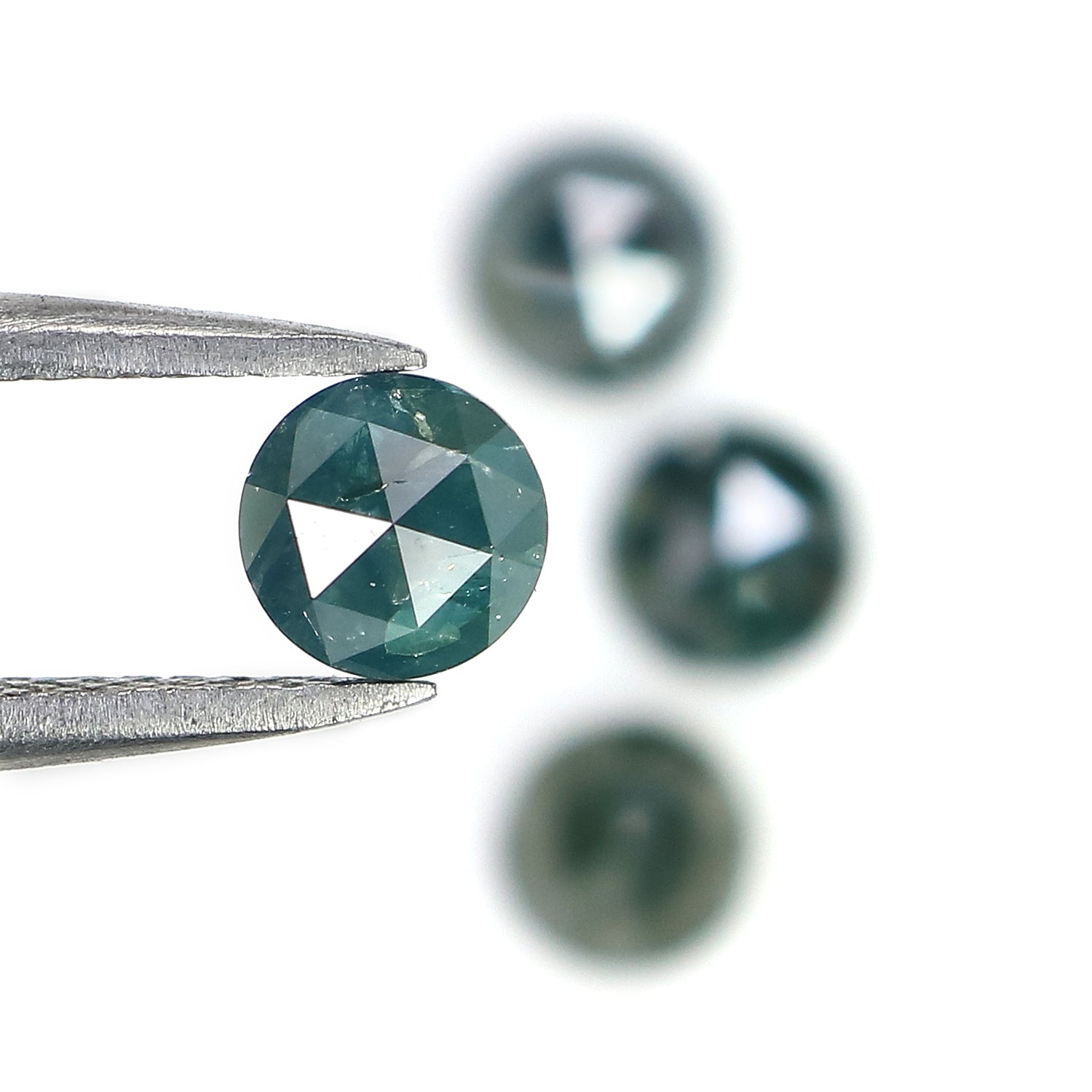 2.32 CT Natural Loose Round Rose Cut Diamond Blue Color Round Shape Diamond 4.80 MM Natural Loose Blue Color Round Rose Cut Diamond LQ9034