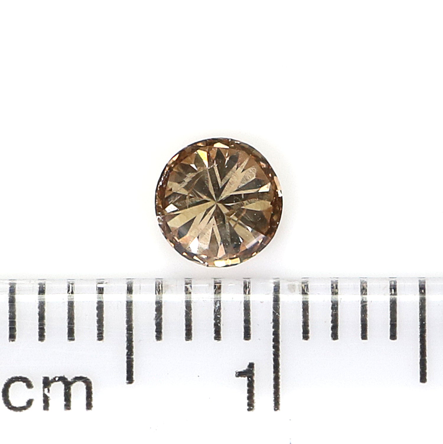 0.36 Ct Natural Loose Round Shape Diamond Brown Color Round Cut Diamond 4.40 MM Natural Loose Brown Color Round Brilliant Cut Diamond LQ484