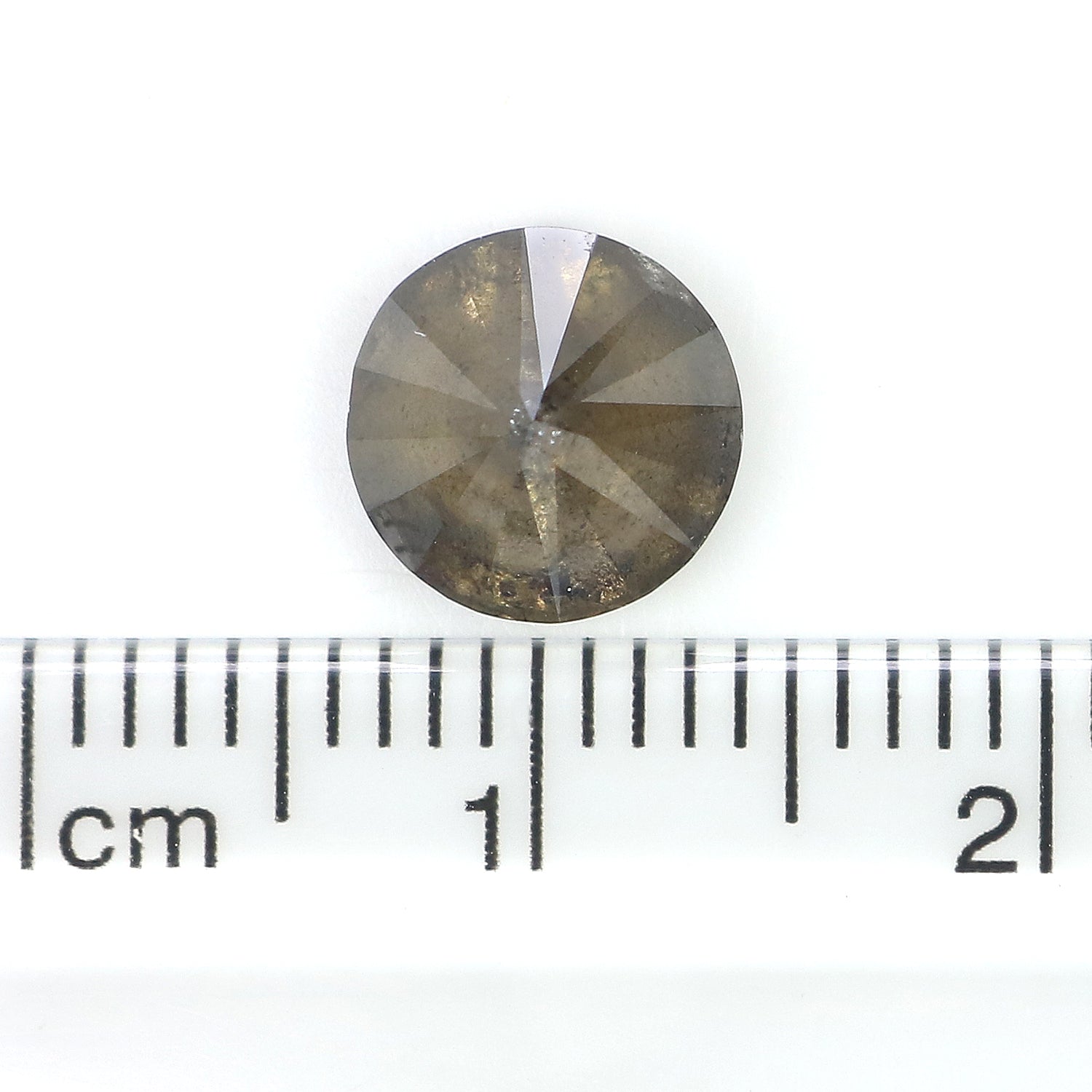 2.52 Ct Natural Loose Round Shape Diamond Grey Color Round Cut Diamond 7.80 MM Natural Loose Brown Color Round Brilliant Cut Diamond LQ7218
