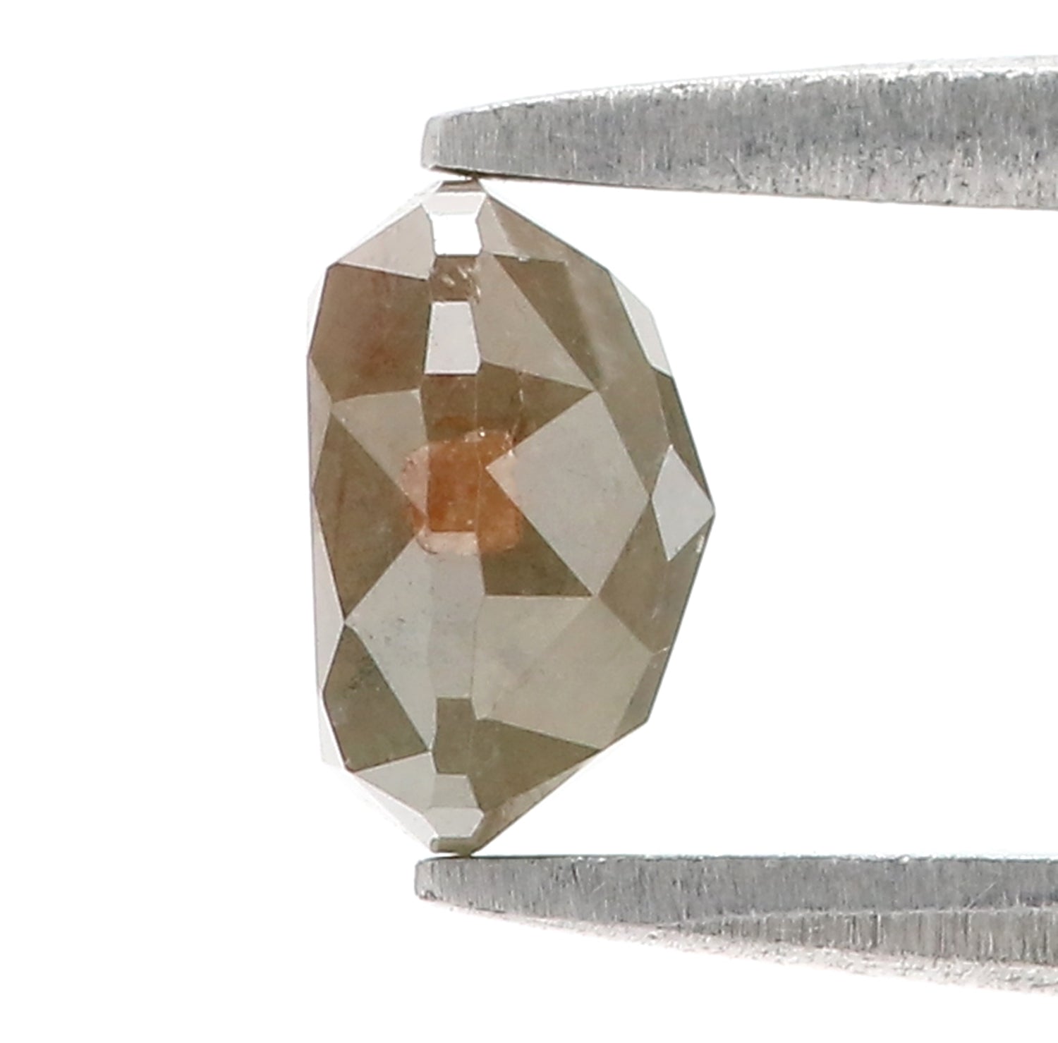 Natural Oval Diamond 1.12 CT Loose Rose Cut Grey Stone 6.35 MM Rustic Diamond For Custom Engagement Ring L3623