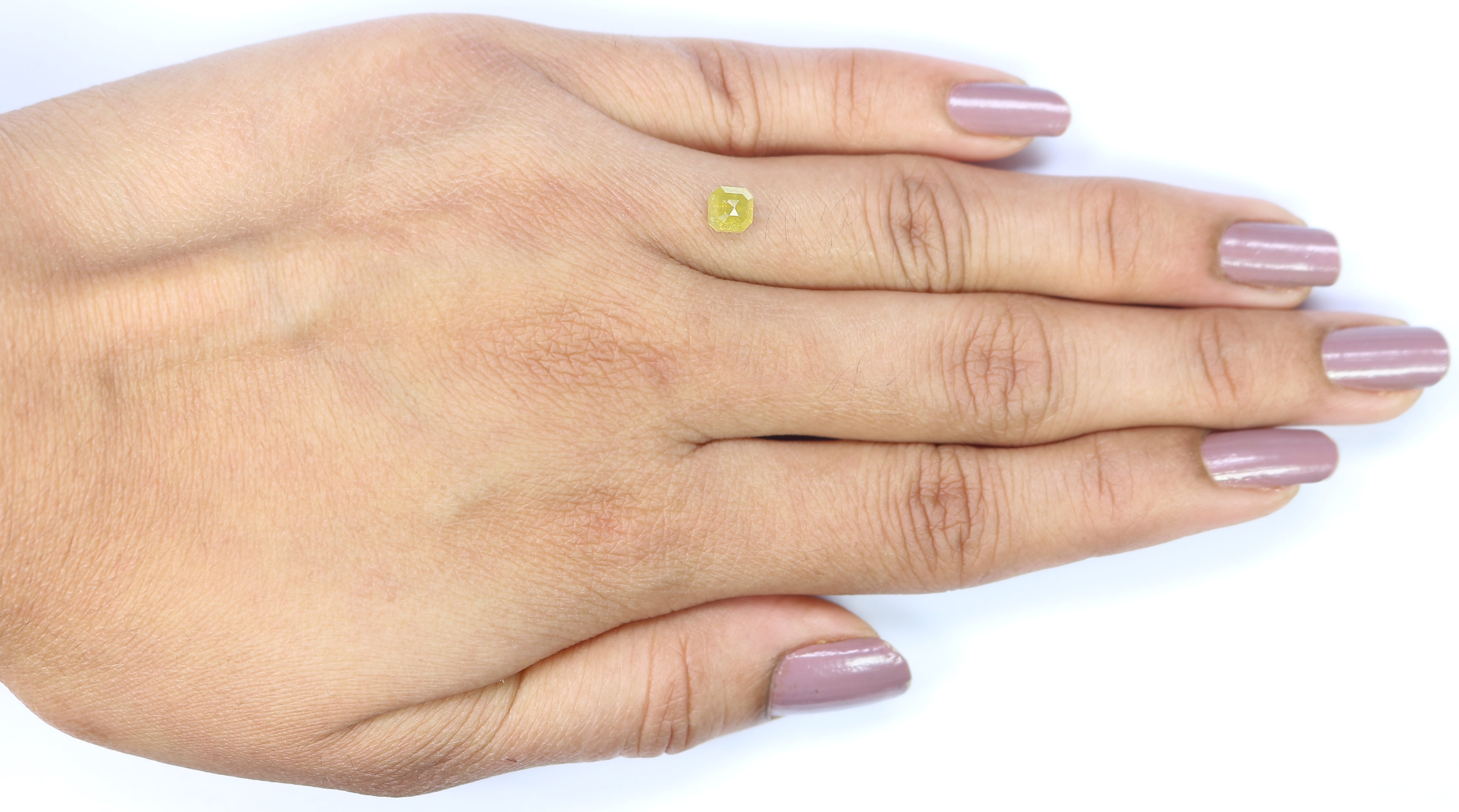 0.76 CT Natural Loose Emerald Shape Diamond Yellow Emerald Cut Diamond 4.50 MM Natural Loose Yellow Color Emerald Rose Cut Diamond LQ7718