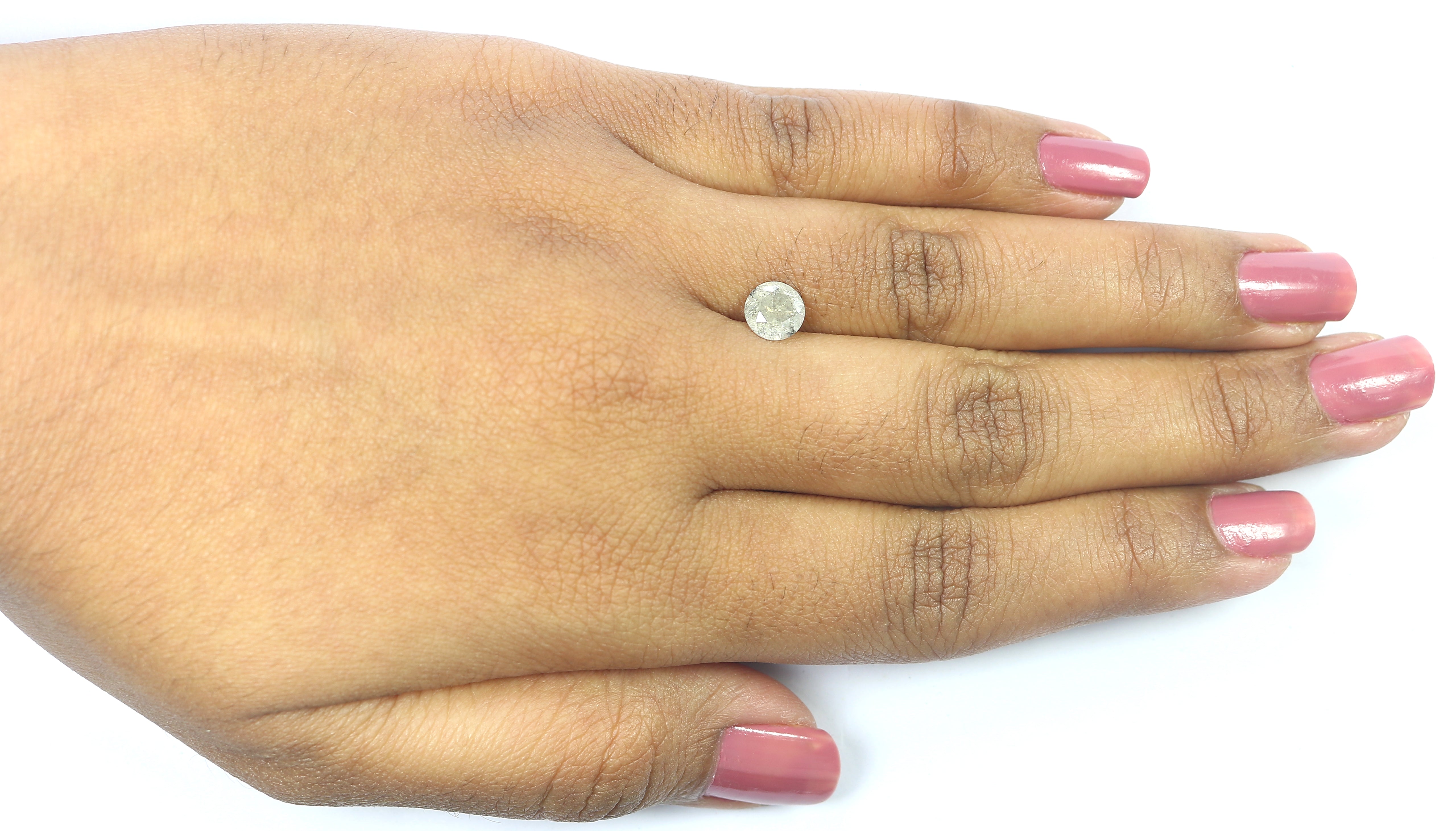 1.05 CT Natural Loose Round Shape Diamond Milky Grey Round Cut Diamond 6.20 MM Natural Loose Milky Grey Round Brilliant Cut Diamond LQ5880