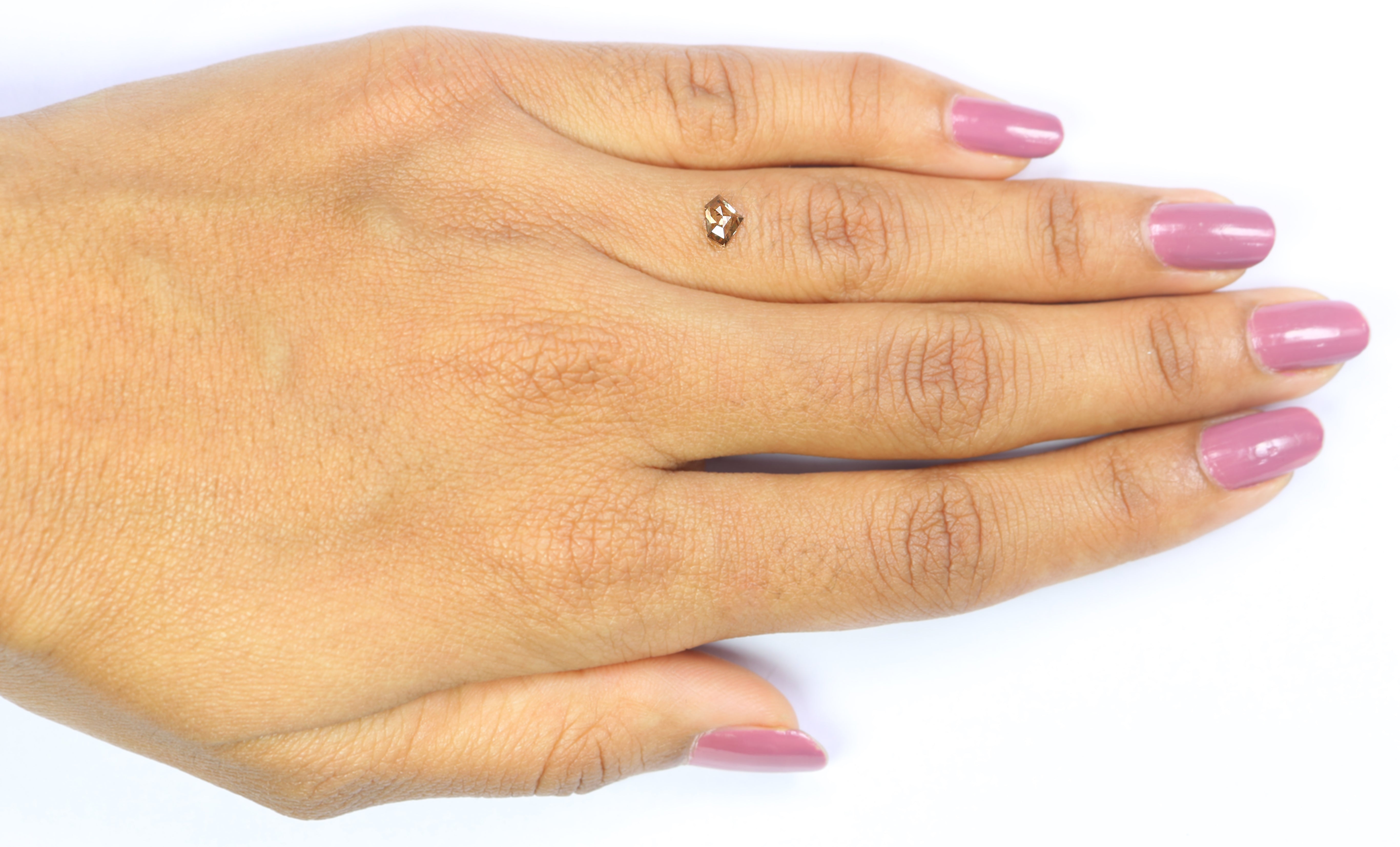 0.39 CT Natural Loose Shield Shape Diamond Brown Color Shield Shape Diamond 4.15 MM Natural Loose Diamond Shield Rose Cut Diamond LQ661