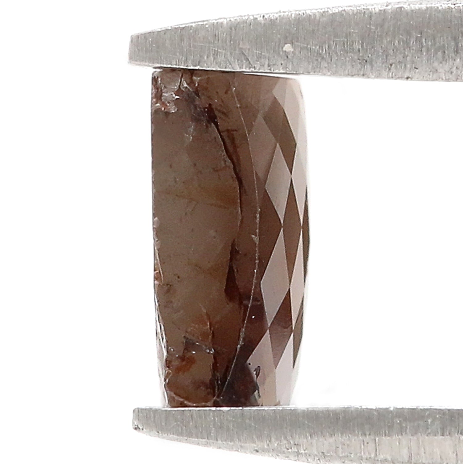 Natural Square Brown Color Diamond 1.23 CT Loose Rose Cut Brown Stone 5.75 MM Rustic Square Diamond For Custom Engagement Ring L3660