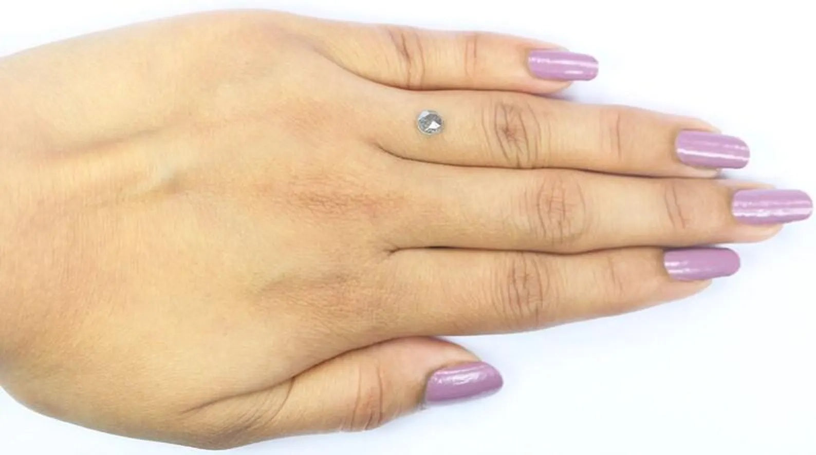 0.62 CT Natural Loose Oval Shape Diamond Salt And Pepper Oval Diamond 5.15 MM Natural Loose Black Grey Color Oval Rose Cut Diamond NQ9264