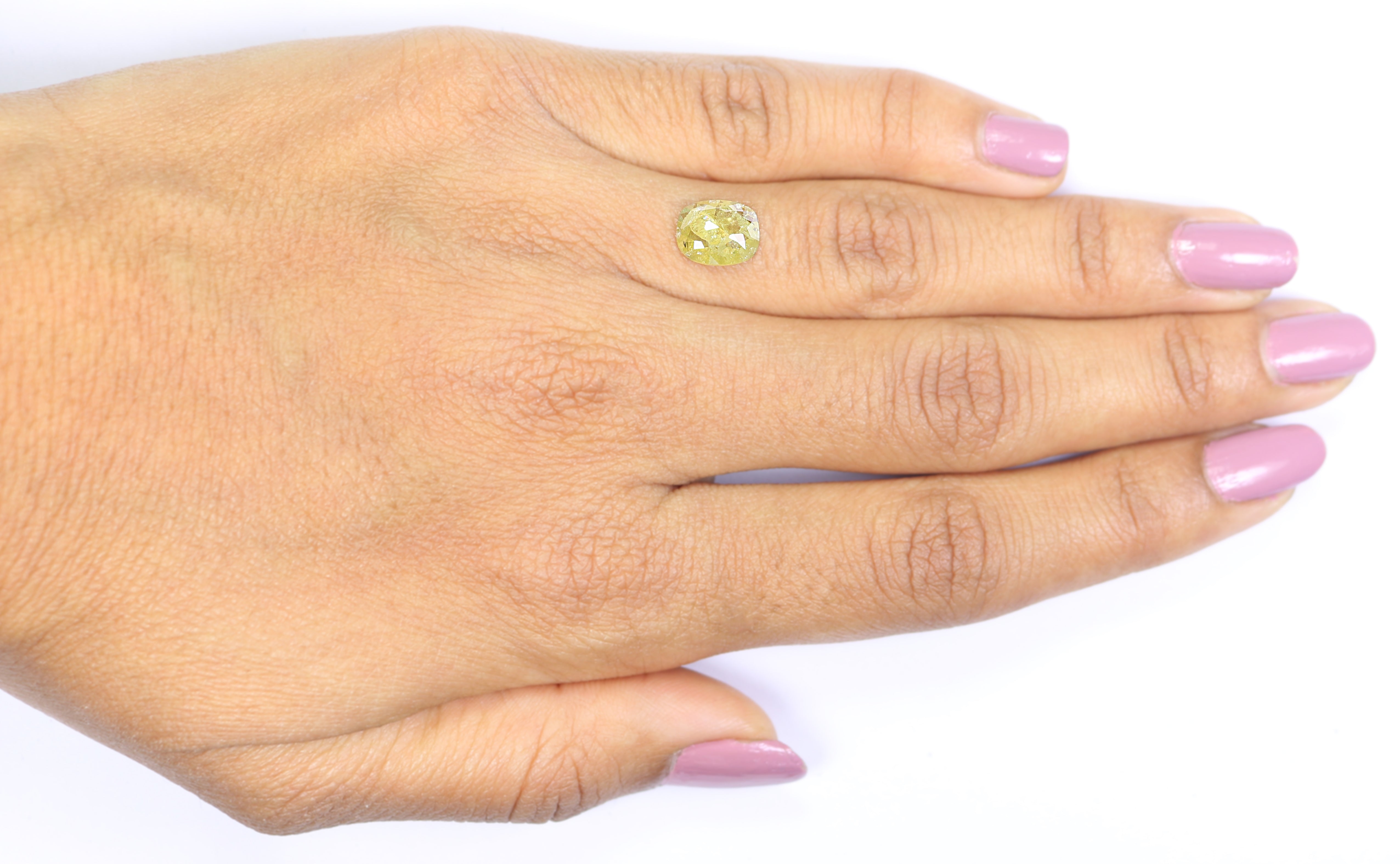 1.39 CT Natural Loose Oval Shape Diamond Yellow Color Oval Cut Diamond 8.85 MM Natural Grey Color Diamond Oval Rose Cut Diamond L3465