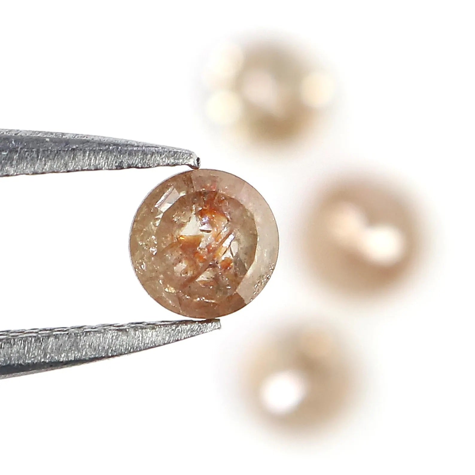 1.24 Ct Natural Loose Round Rose Cut Diamond Brown Color Round Shape Diamond 3.70 MM Natural Loose Brown Color Round Rose Cut Diamond NQ1766