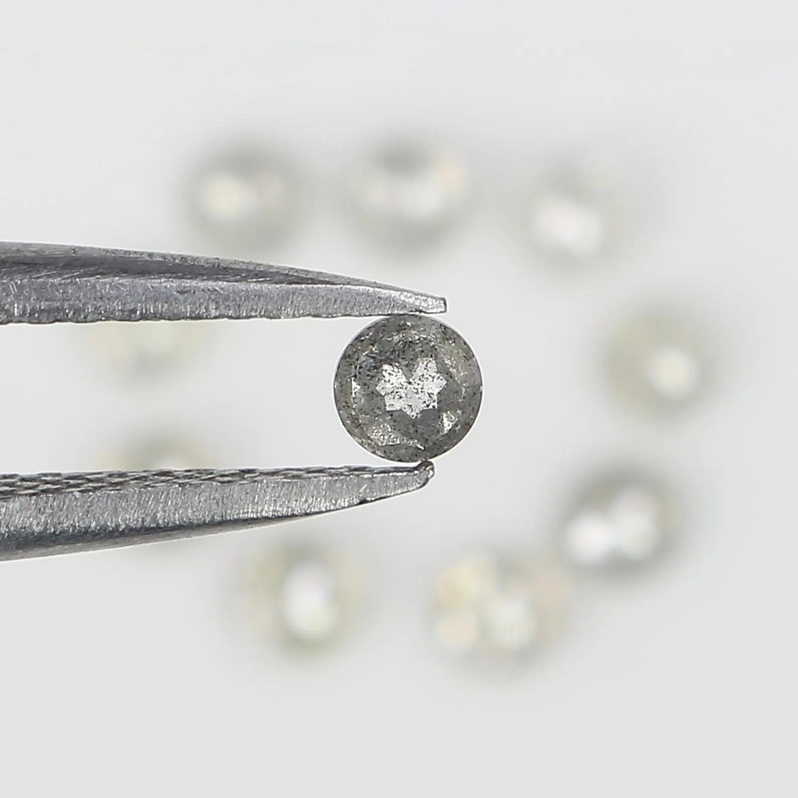 1.08 CT Natural Loose Round Shape Diamond Grey Color Round Diamond 2.75 MM Natural Loose Diamond Grey Color Round Rose Cut Diamond NQ2559