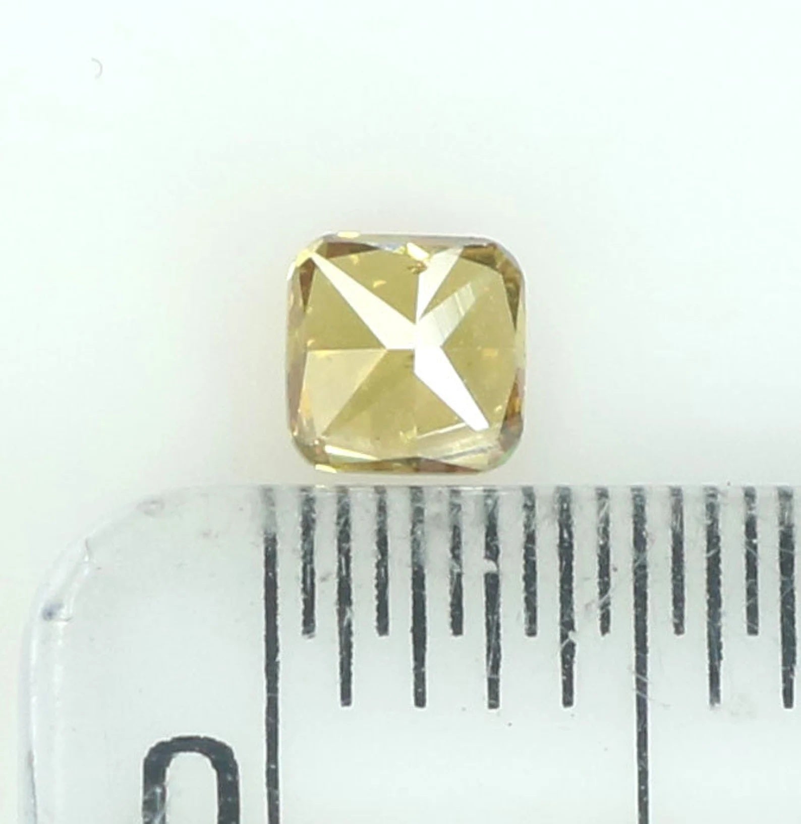 0.19 Ct Natural Loose Cushion Shape Diamond Yellowish Brown Color Cushion Diamond 3.30 MM Natural Loose Diamond Cushion Shape Diamond N9823