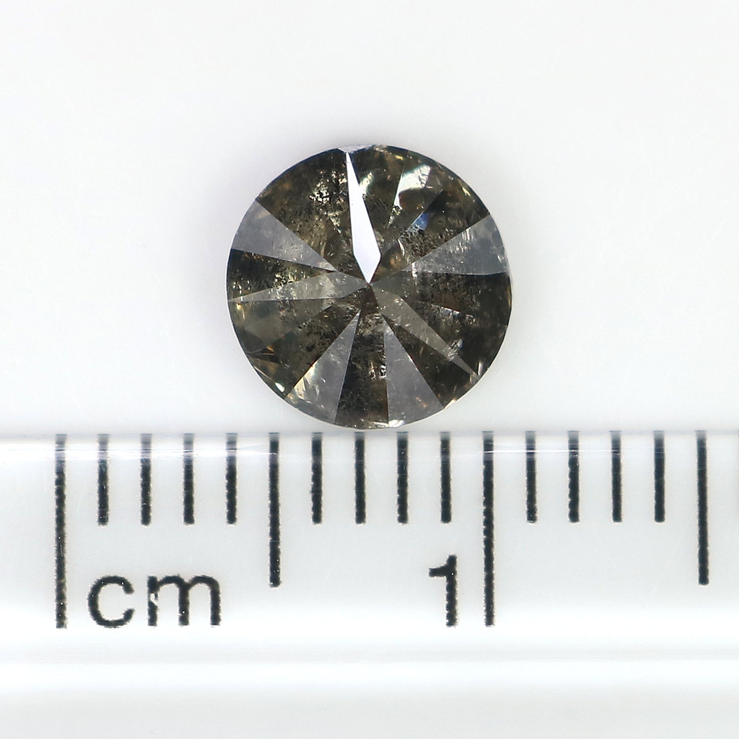 1.48 CT Natural Loose Round Shape Diamond Salt And Pepper Round Cut Diamond 6.70 MM Natural Loose Diamond Round Brilliant Cut Diamond LQ8699