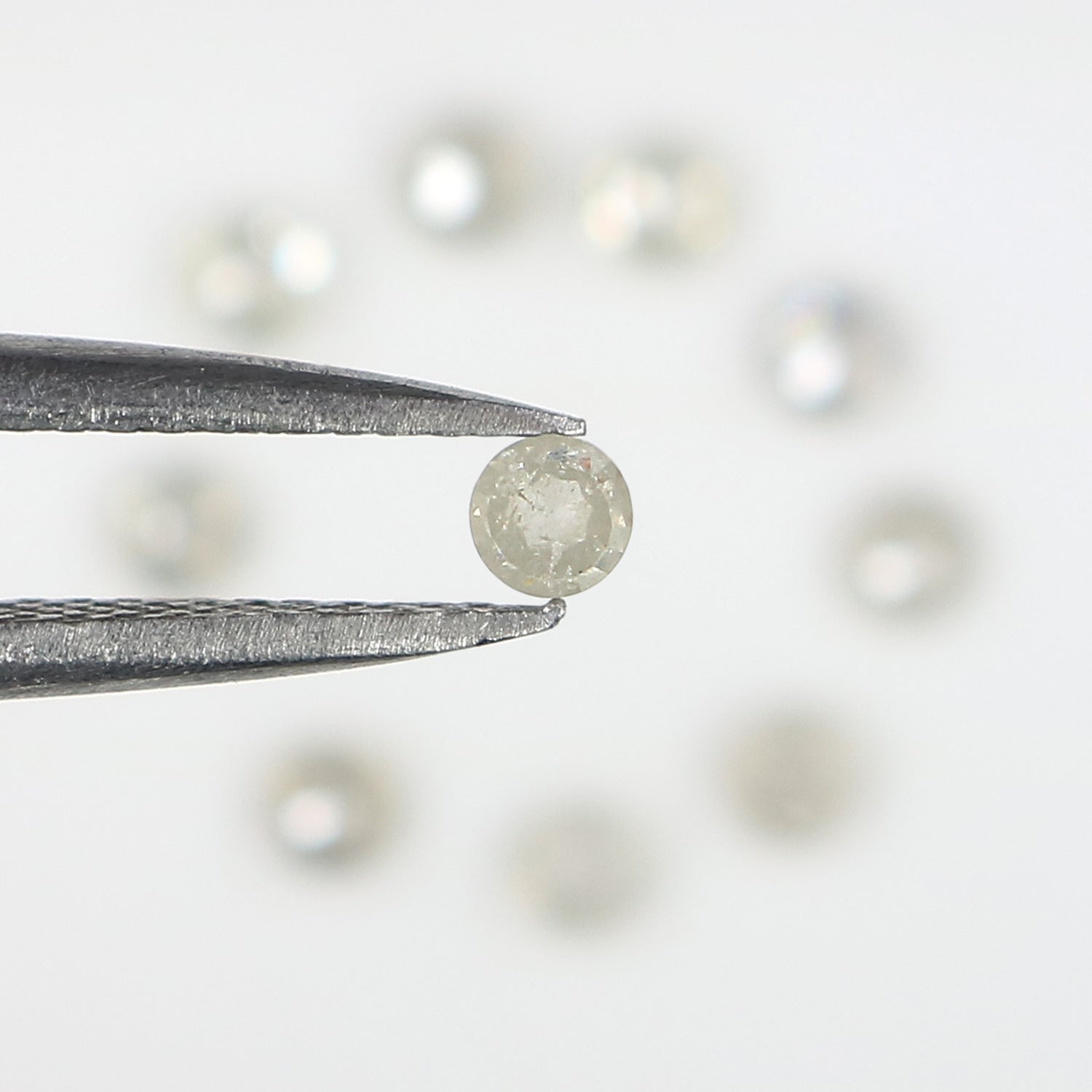 1.02 CT Natural Loose Round Rose Cut Diamond Grey Color Round Shape Diamond 2.55 MM Natural Loose Grey Color Round Rose Cut Diamond LQ3185