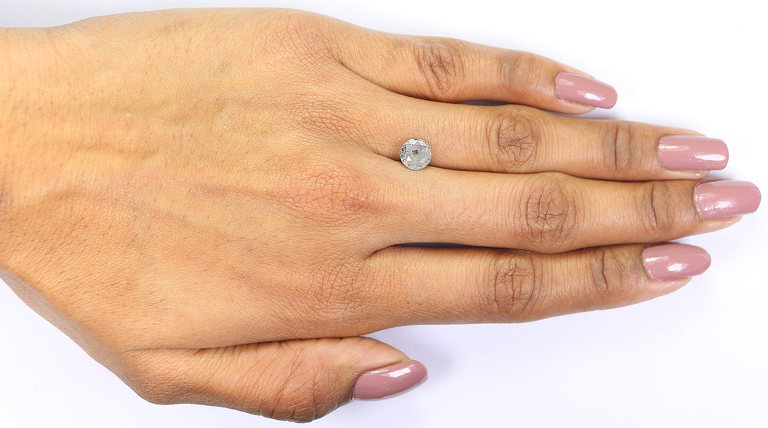 1.40 CT Natural Loose Round Shape Diamond Grey Color Round Cut Diamond 6.80 MM Natural Loose Grey Diamond Round Brilliant Cut Diamond LQ240