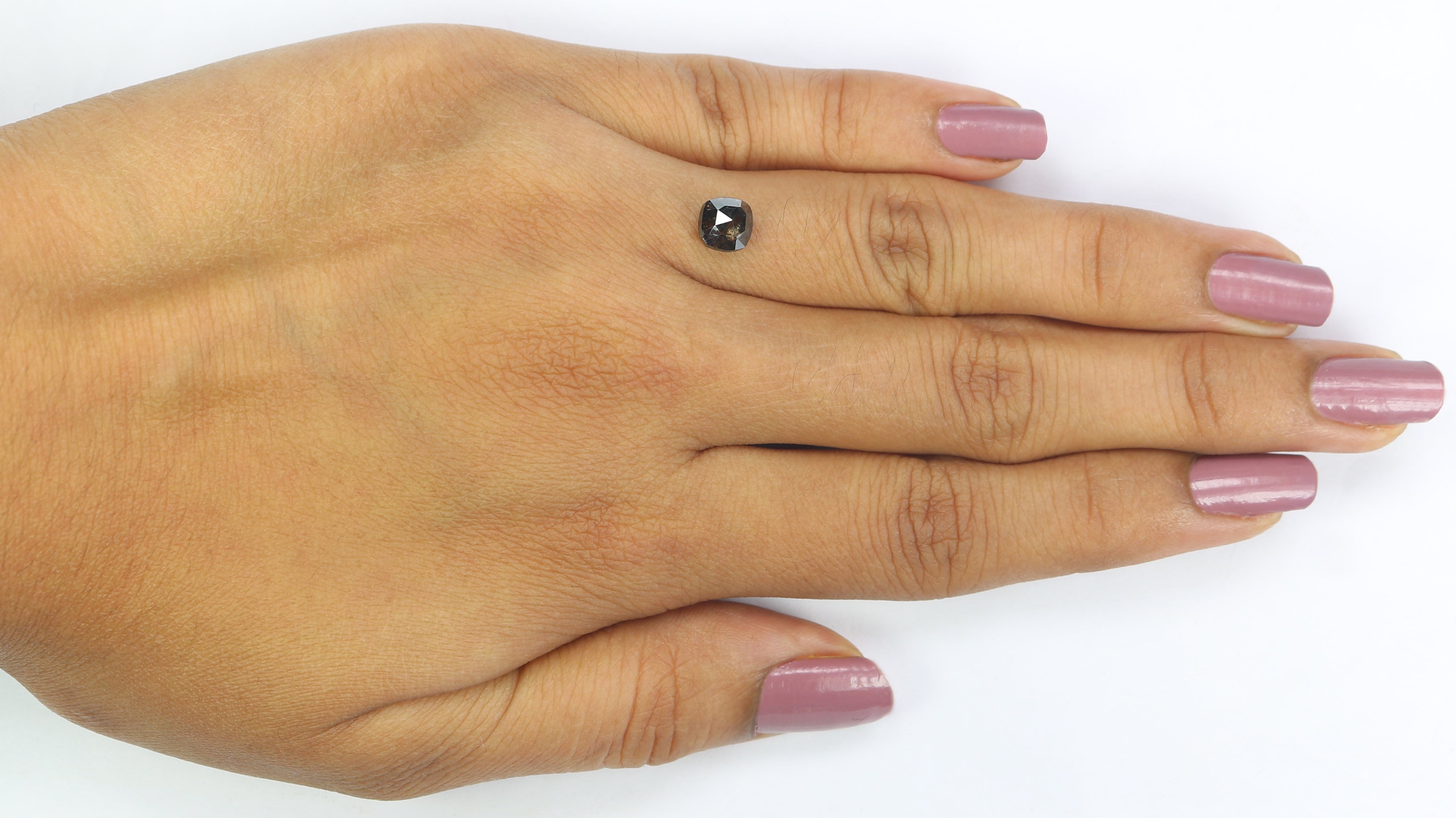 1.15 CT Natural Loose Cushion Shape Diamond Brown Color Cushion Diamond 5.65 MM Natural Loose Brown Color Cushion Rose Cut Diamond KQ2688