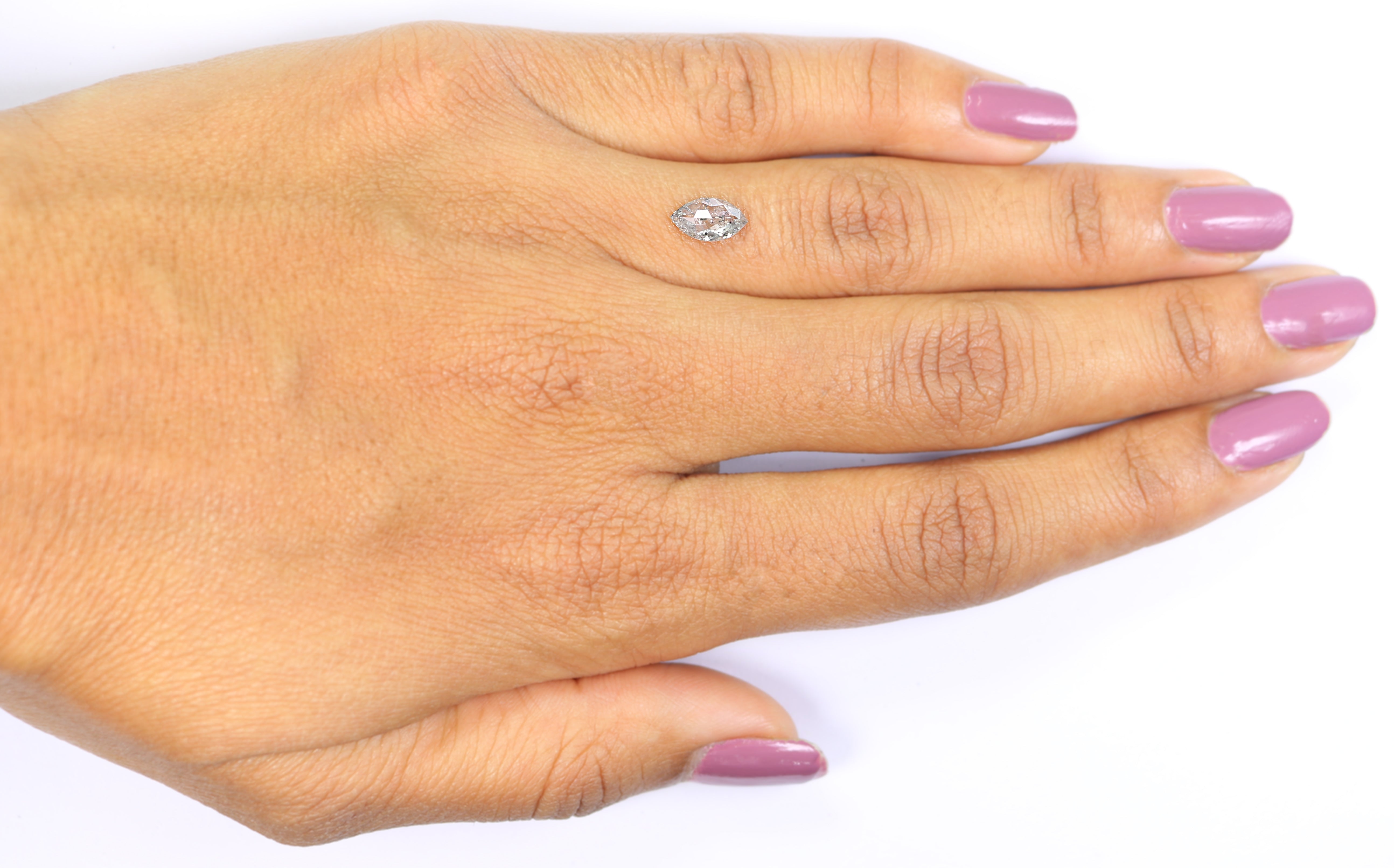 0.72 CT Natural Loose Marquise Shape Diamond Salt And Pepper Marquise Diamond 8.20 MM Natural Black Grey Color Marquise Cut Diamond L3457