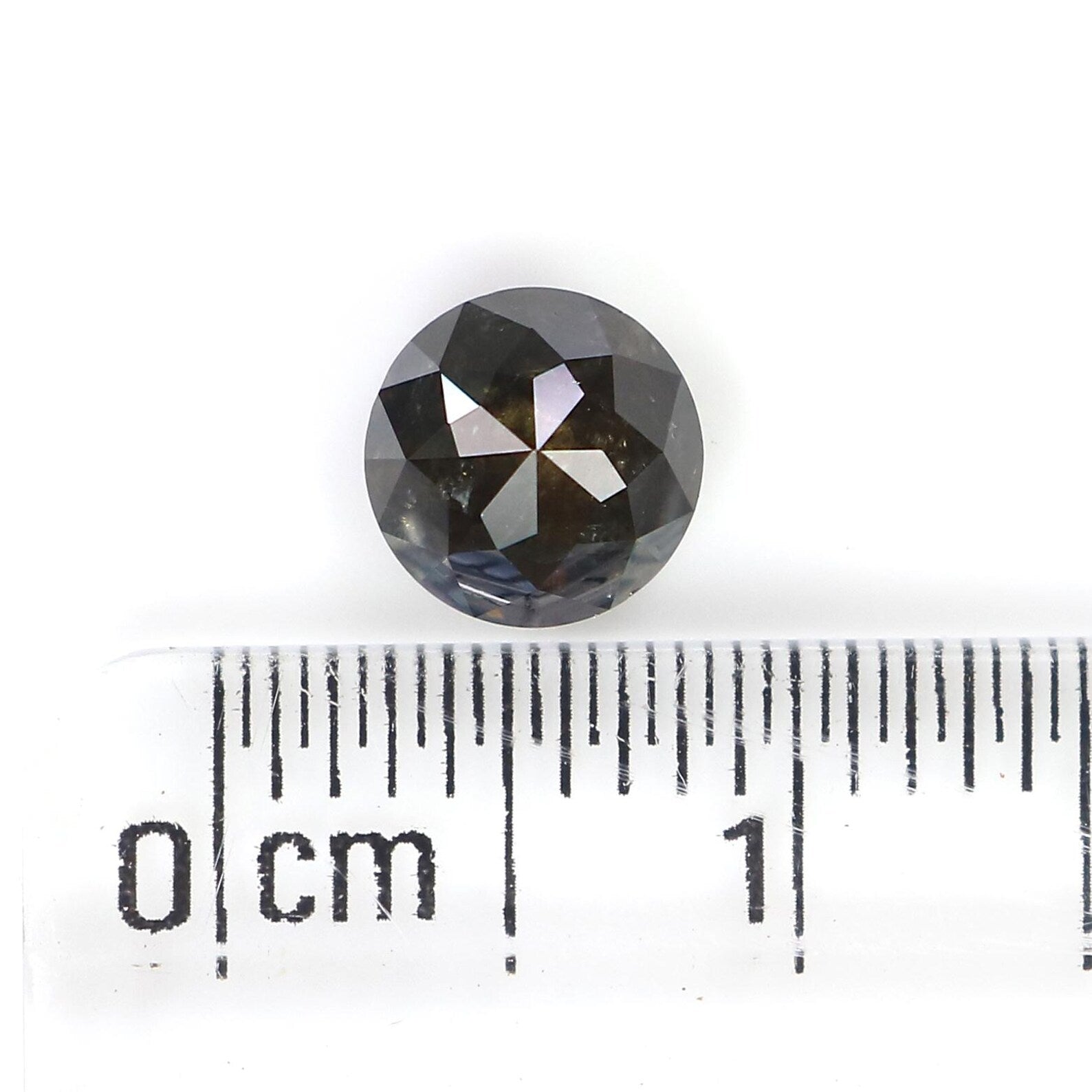 0.95 CT Natural Loose Round Rose Cut Diamond Black Color Round Shape Diamond 5.85 MM Natural Loose Black Color Round Rose Cut Diamond NQ345