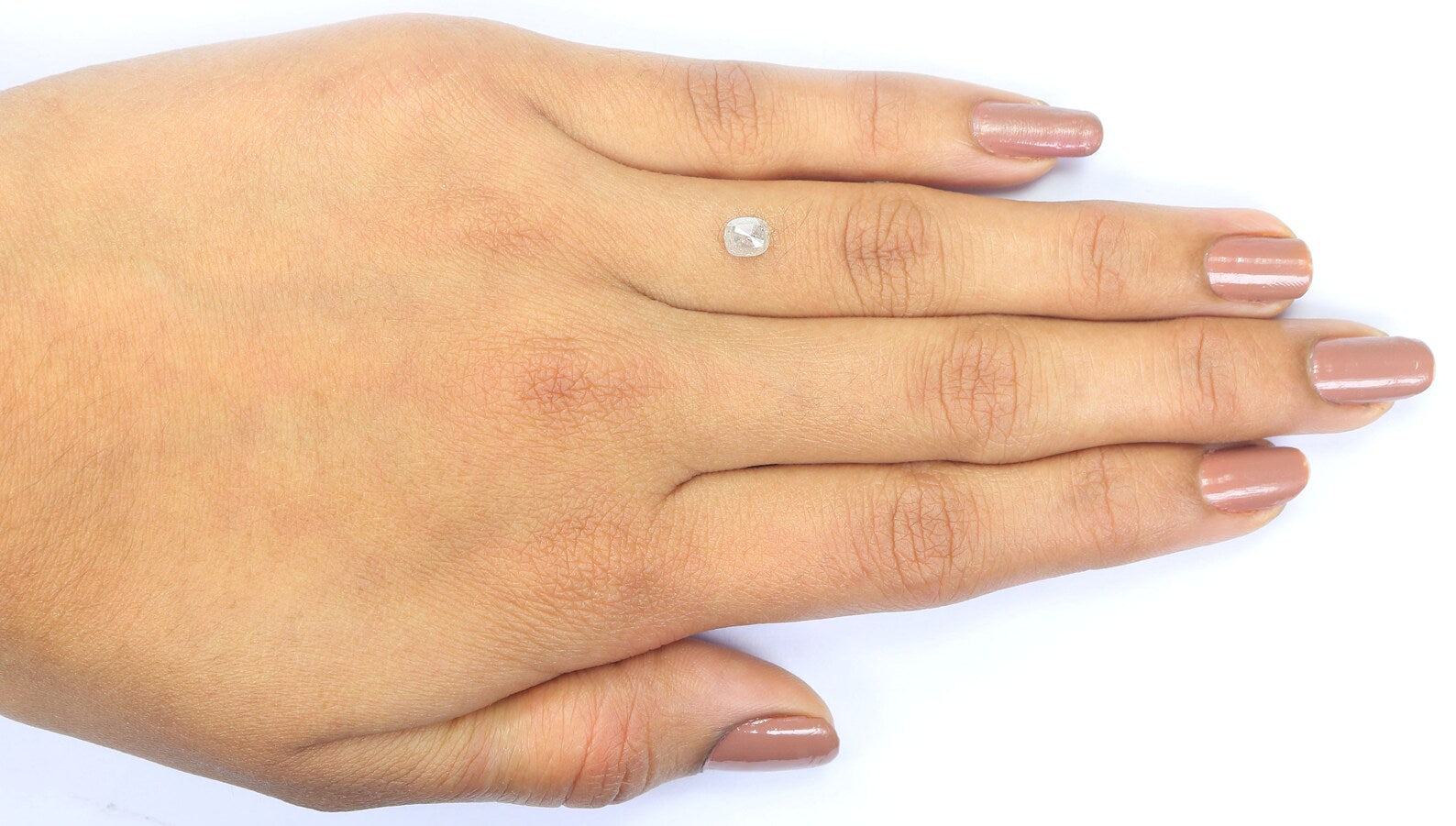 0.55 CT Natural Loose Cushion Shape Diamond Gray Color Cushion Diamond 4.70 MM Natural Loose Diamond Cushion Shape Rose Cut Diamond N8051