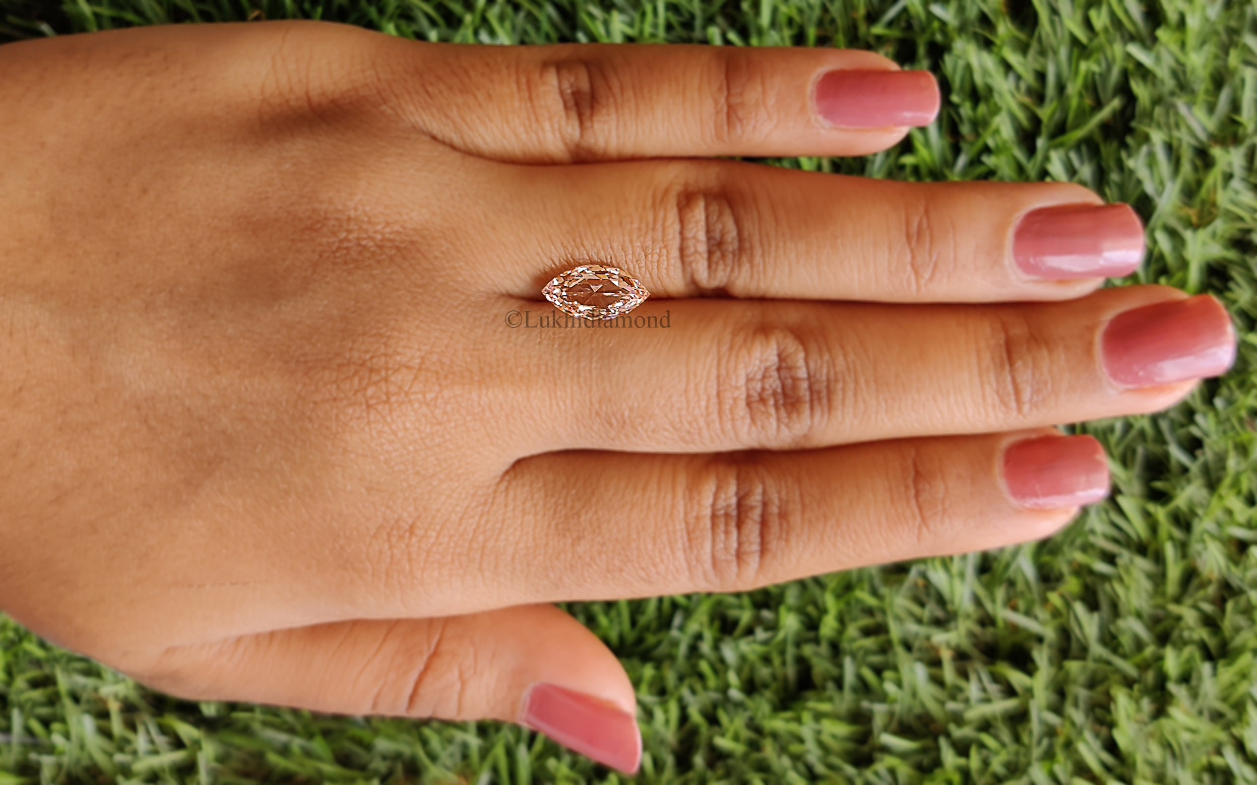 1.59 CT IGI Certified Marquise Rose Cut Fancy Intense Pink Color Diamond VS1 Clarity Diamond Lab Grown CVD Diamond Lab Created Diamond L3327