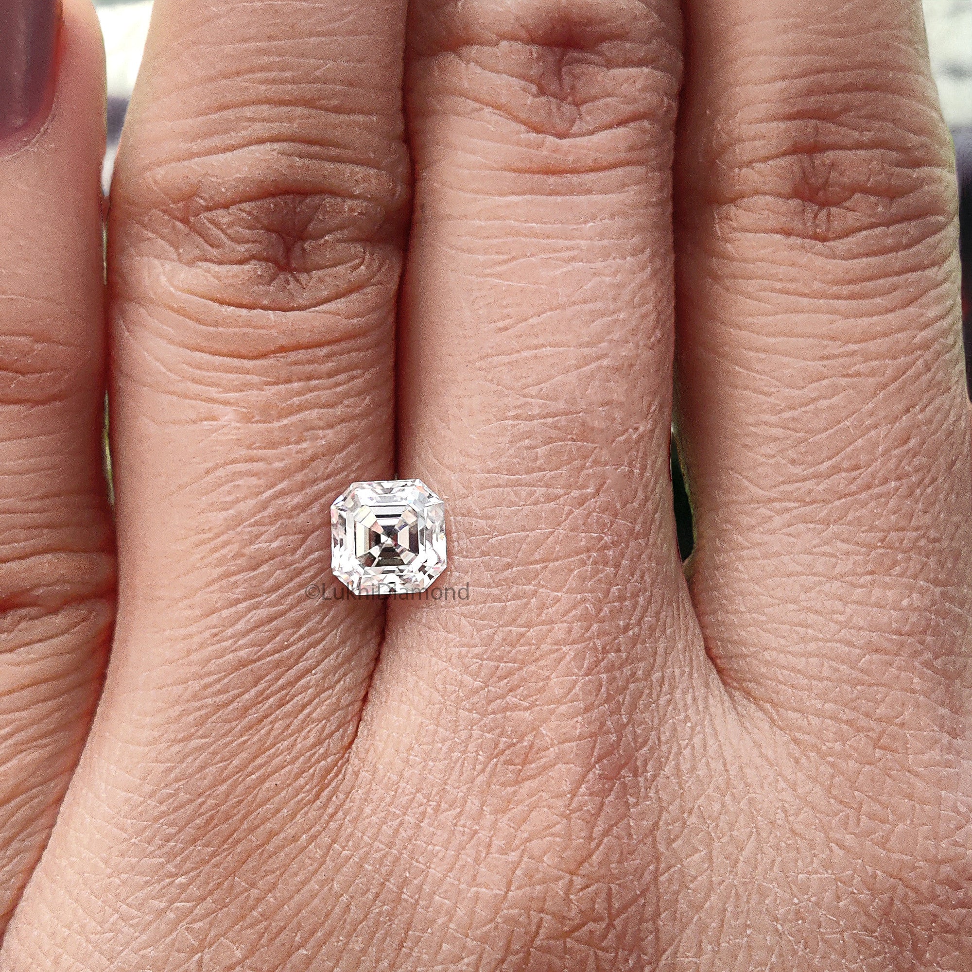 Asscher Brilliant Cut Loose White Moissanite Stone 5,6,7,8,9 MM Vintage Antique Handcrafted Eye Clean Moissanite Engagement Gift Ring Q124
