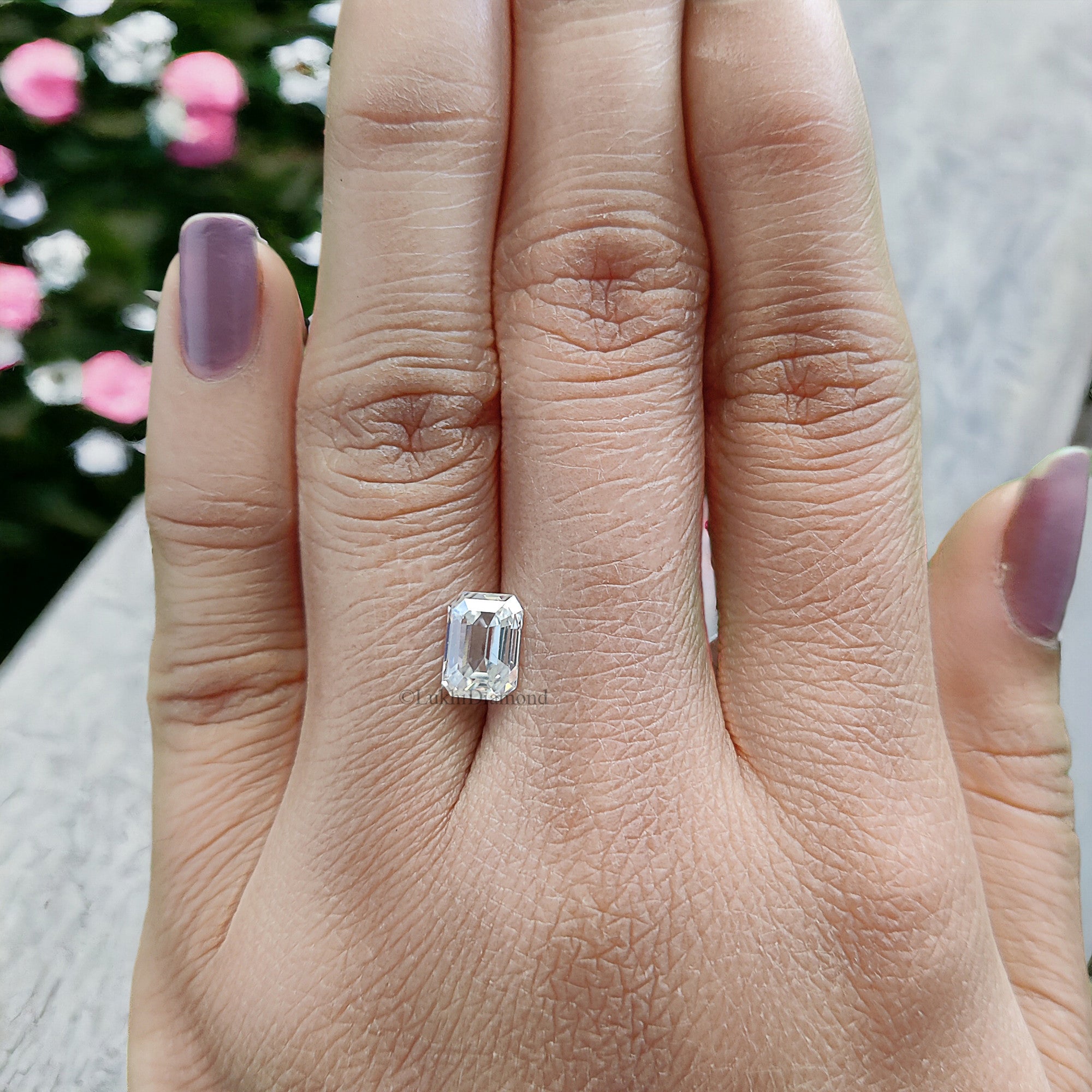 Emerald Brilliant Cut Loose White Moissanite Stone 7,8,9,10,11 MM Vintage Antique Handcrafted Eye Clean Moissanite Engagement Gift Ring Q131