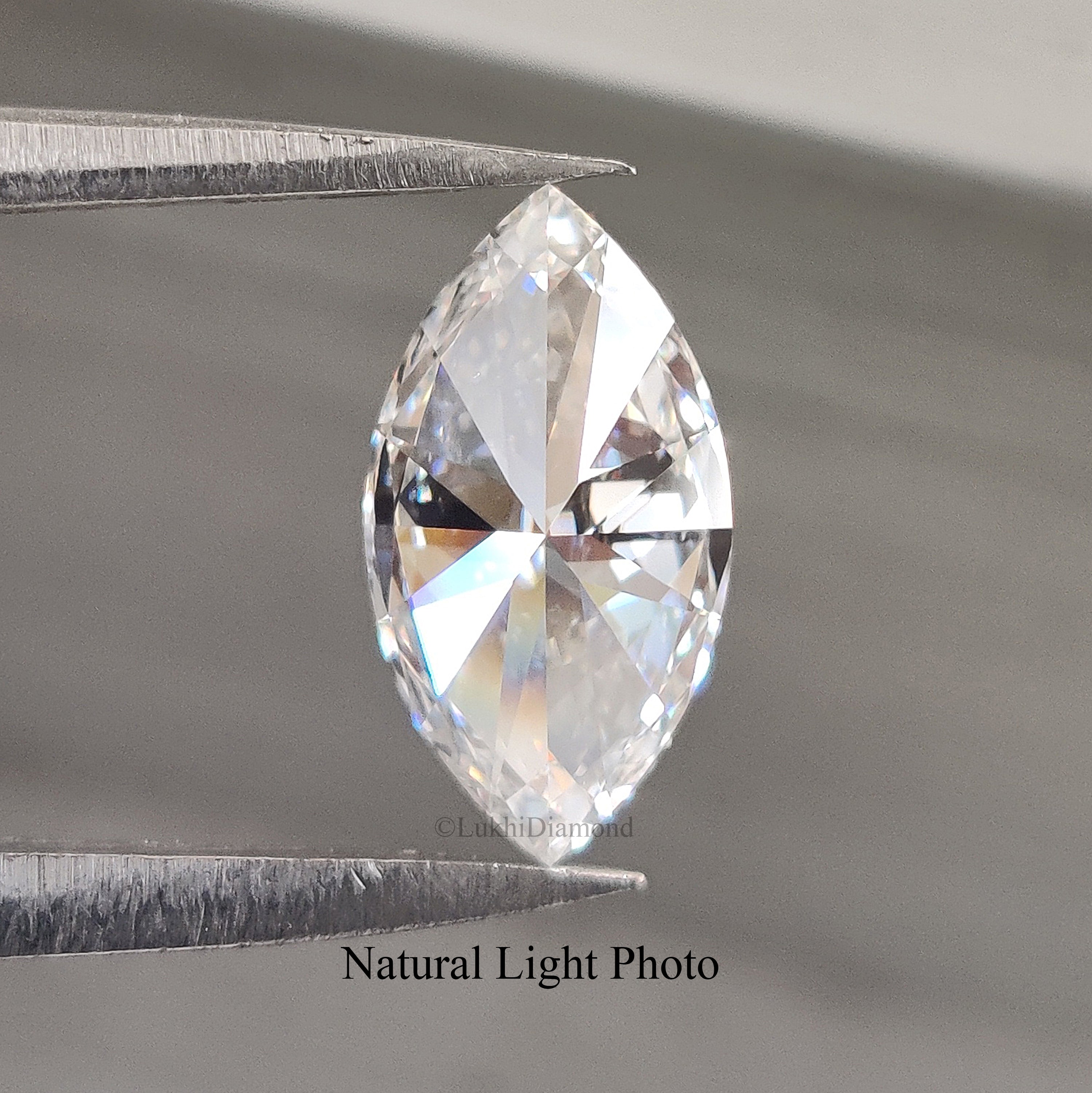 IGI Certified 1 Ct, 1.5 Ct, 2 Ct, 2.5 Ct, 3 Ct Marquise Brilliant Cut Lab Grown Diamond Lab Created Loose Diamond for Engagement Ring Q156