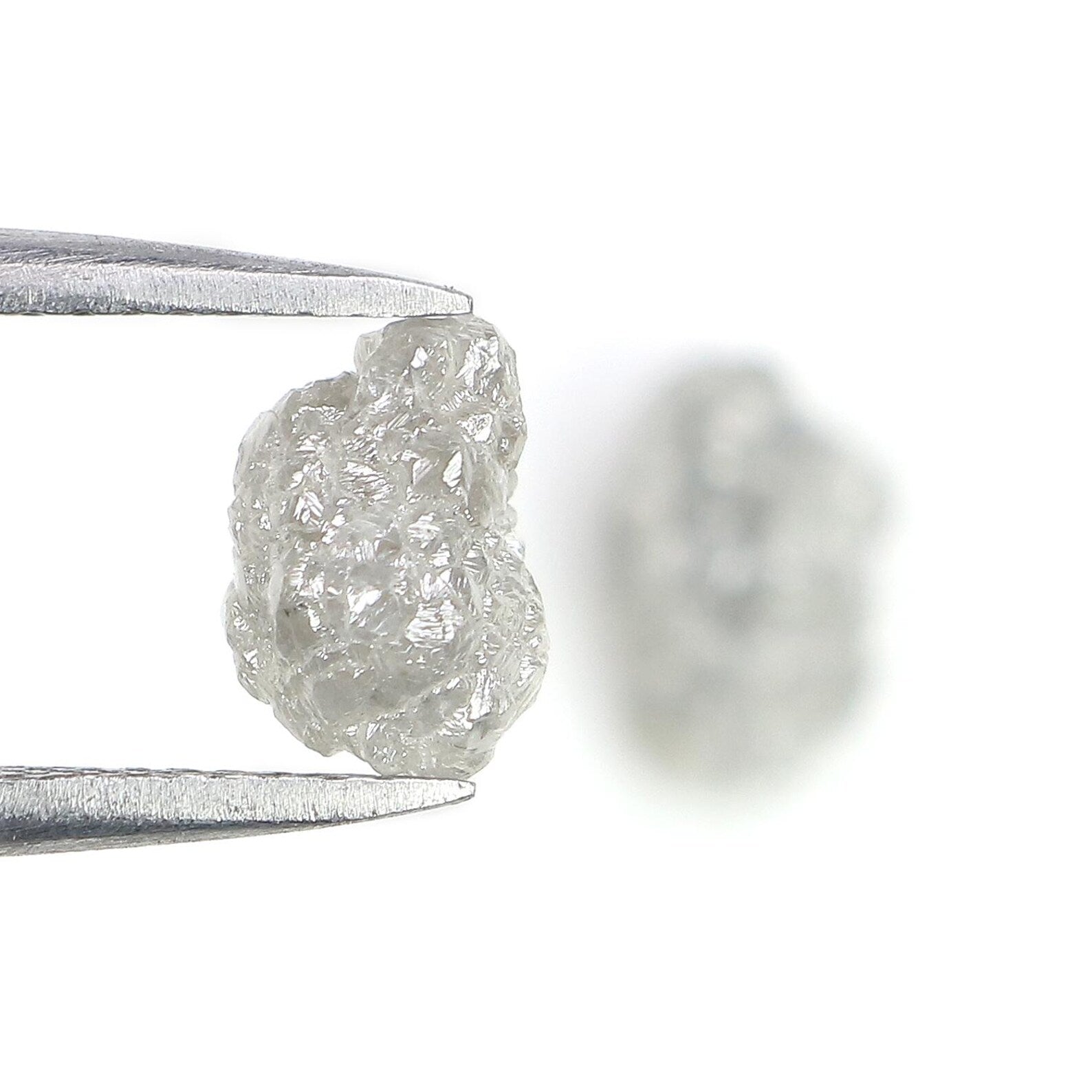 3.06 CT Natural Loose Rough Shape Diamond Grey Color Rough Uncut Diamond 8.70 MM Natural Grey Diamond Rough Irregular Cut Diamond NQ2576