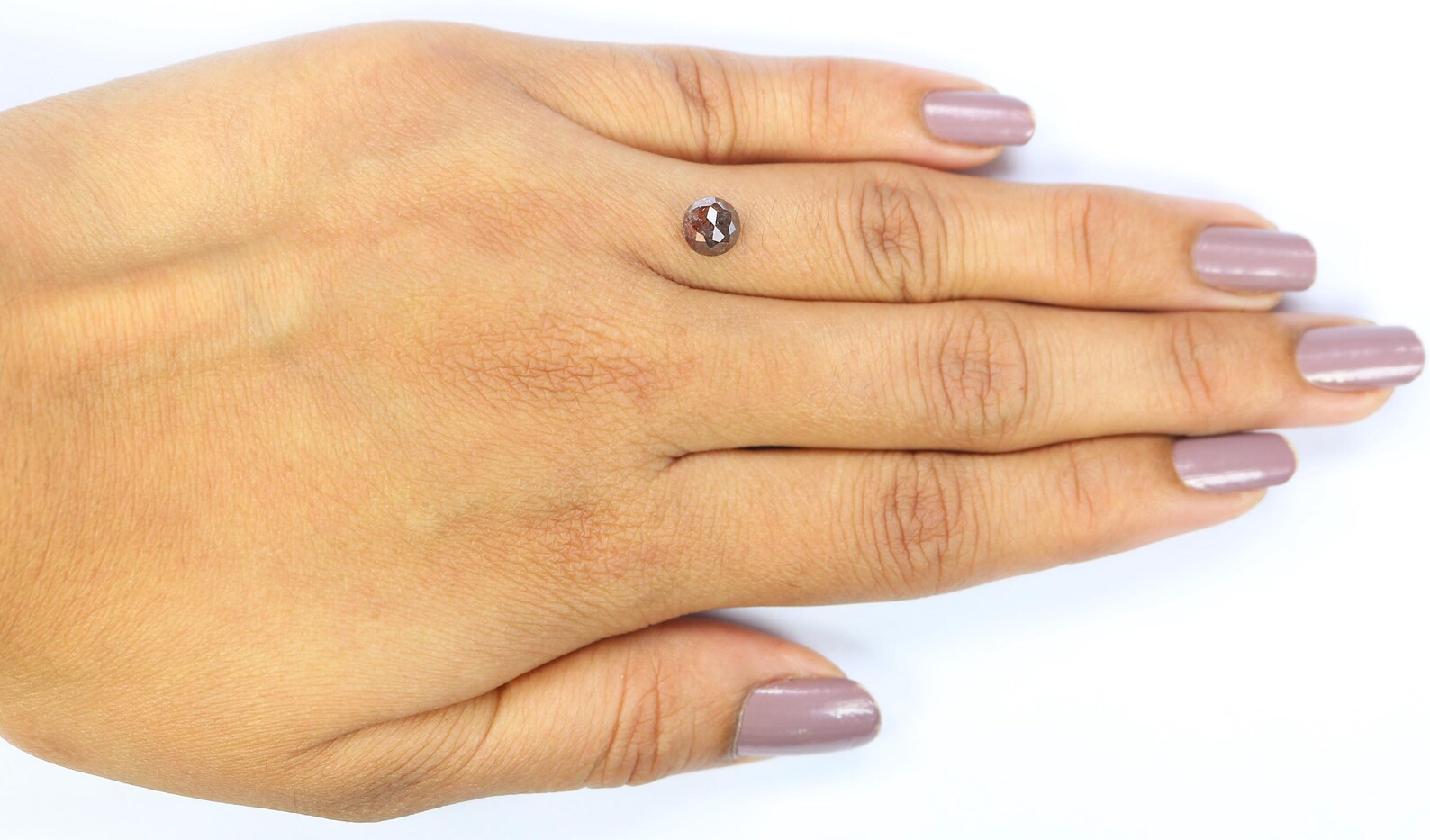 1.07 Ct Natural Loose Round Rose Cut Diamond Brown Color Round Shape Diamond 6.00 MM Natural Loose Brown Color Round Rose Cut Diamond NQ7028