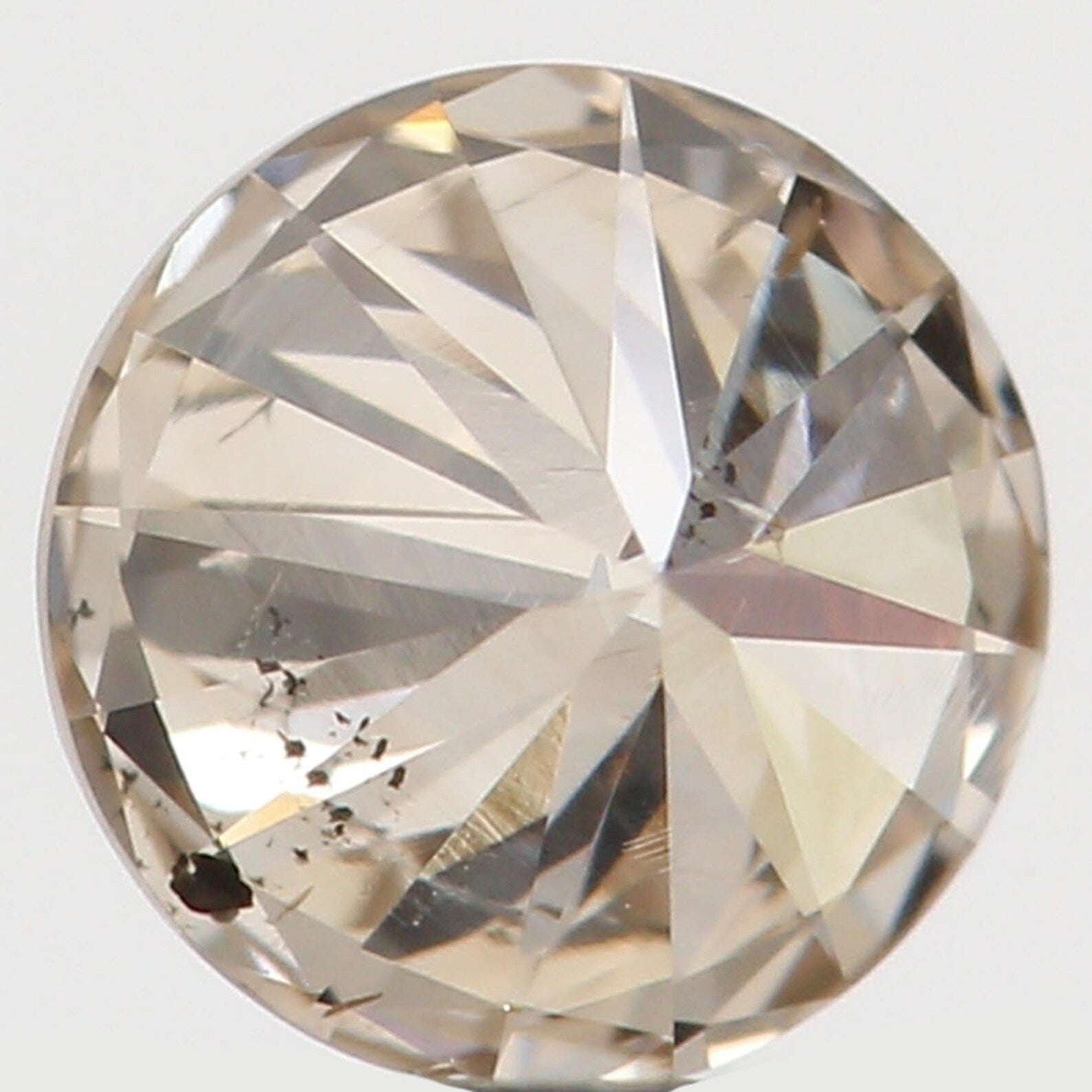0.23 Ct Natural Loose Diamond Round Brown Color SI2 Clarity 3.90 MM N7669