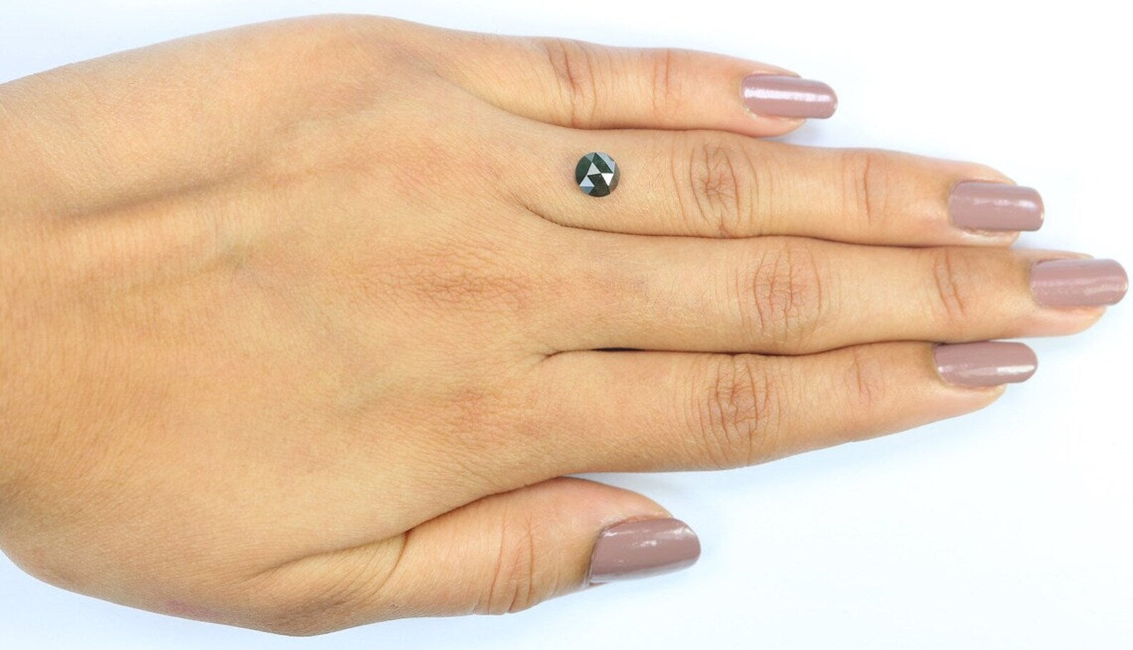 0.97 CT Natural Loose Round Shape Diamond Dark Green Color Round Cut Diamond 5.90 MM Natural Loose Diamond Round Rose Cut Diamond NQ7930