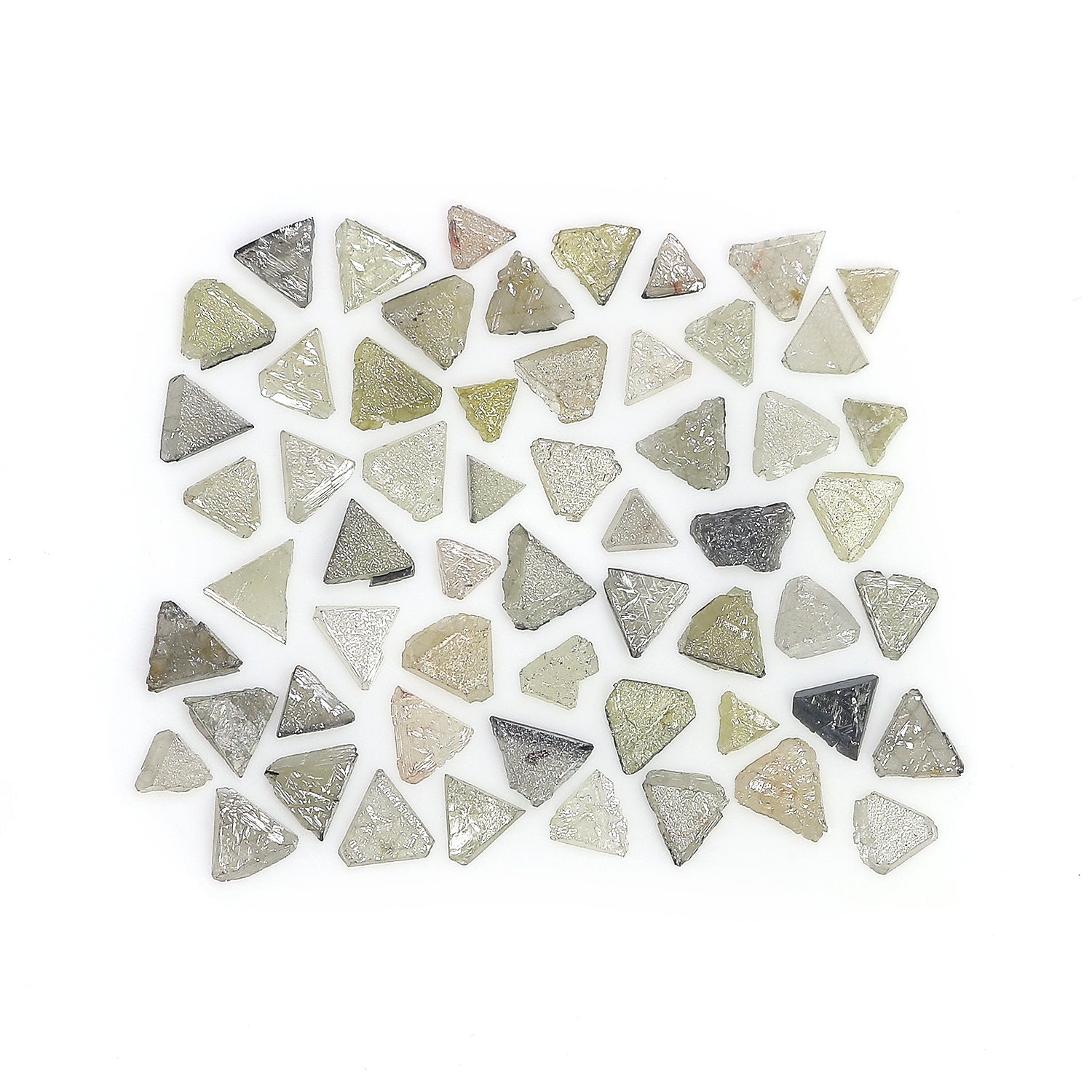 Natural Loose Rough Triangle Flat Uncut Industrial Diamond Mix Color Triangle Cut Diamond 5.00 Ct Lot Uncut Triangle Shape Diamond Q58