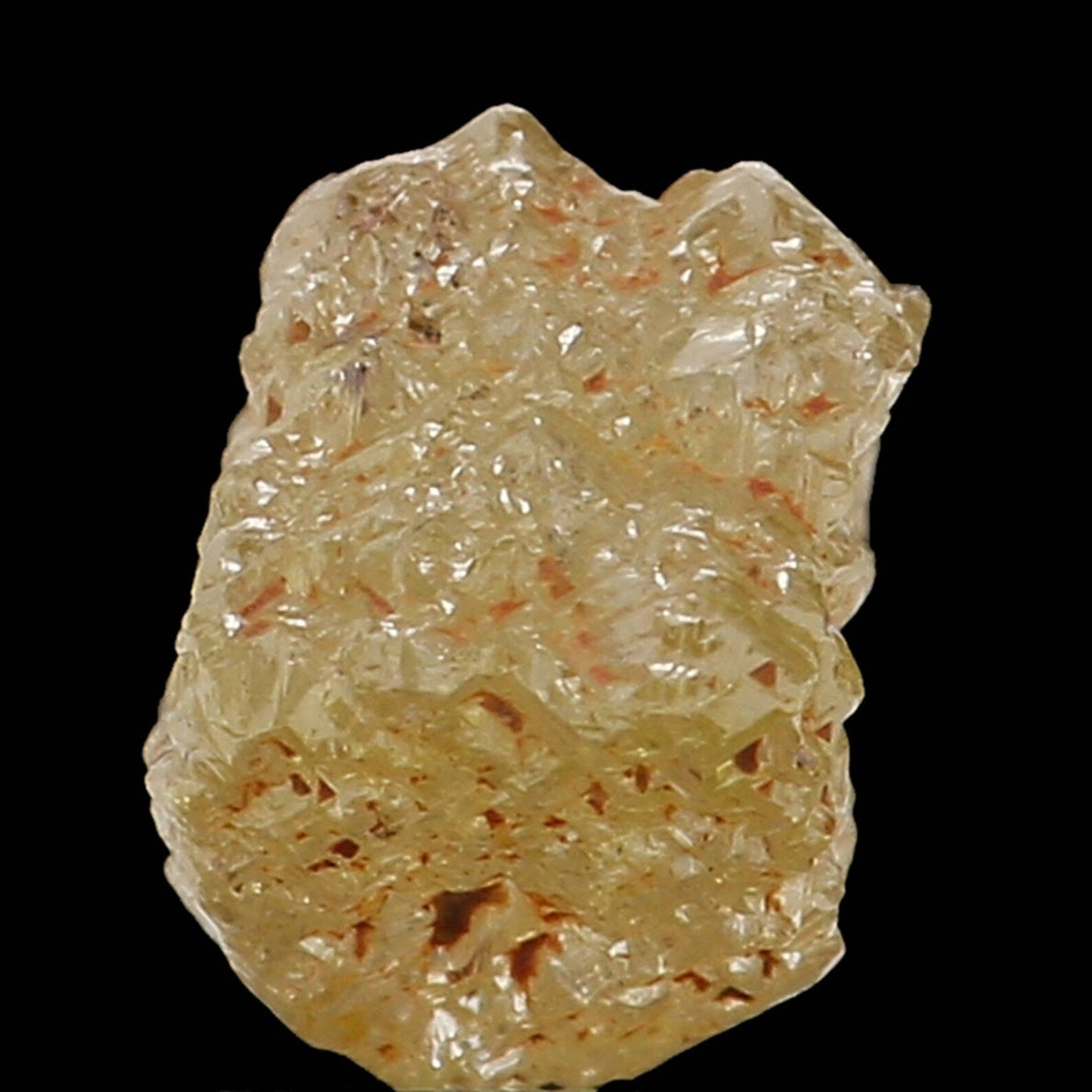 0.76 Ct Natural Loose Diamond Rough Diamond Light Yellow Color Rough Diamond 4.30 MM Natural Loose Diamond Yellow Color Rough Cube N7898